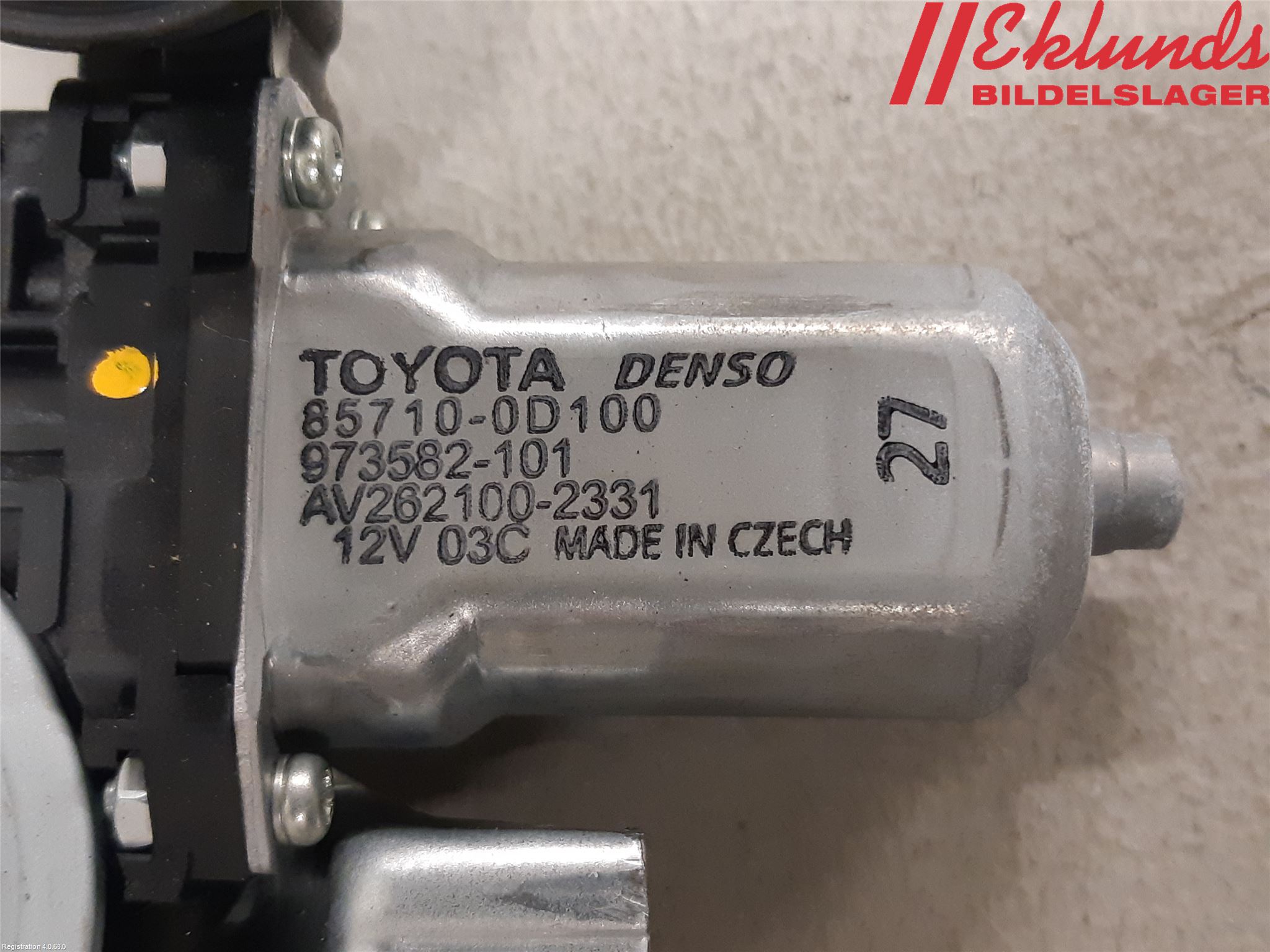 Toyota YARIS XP130 15-20 Fönsterhiss El Kompl