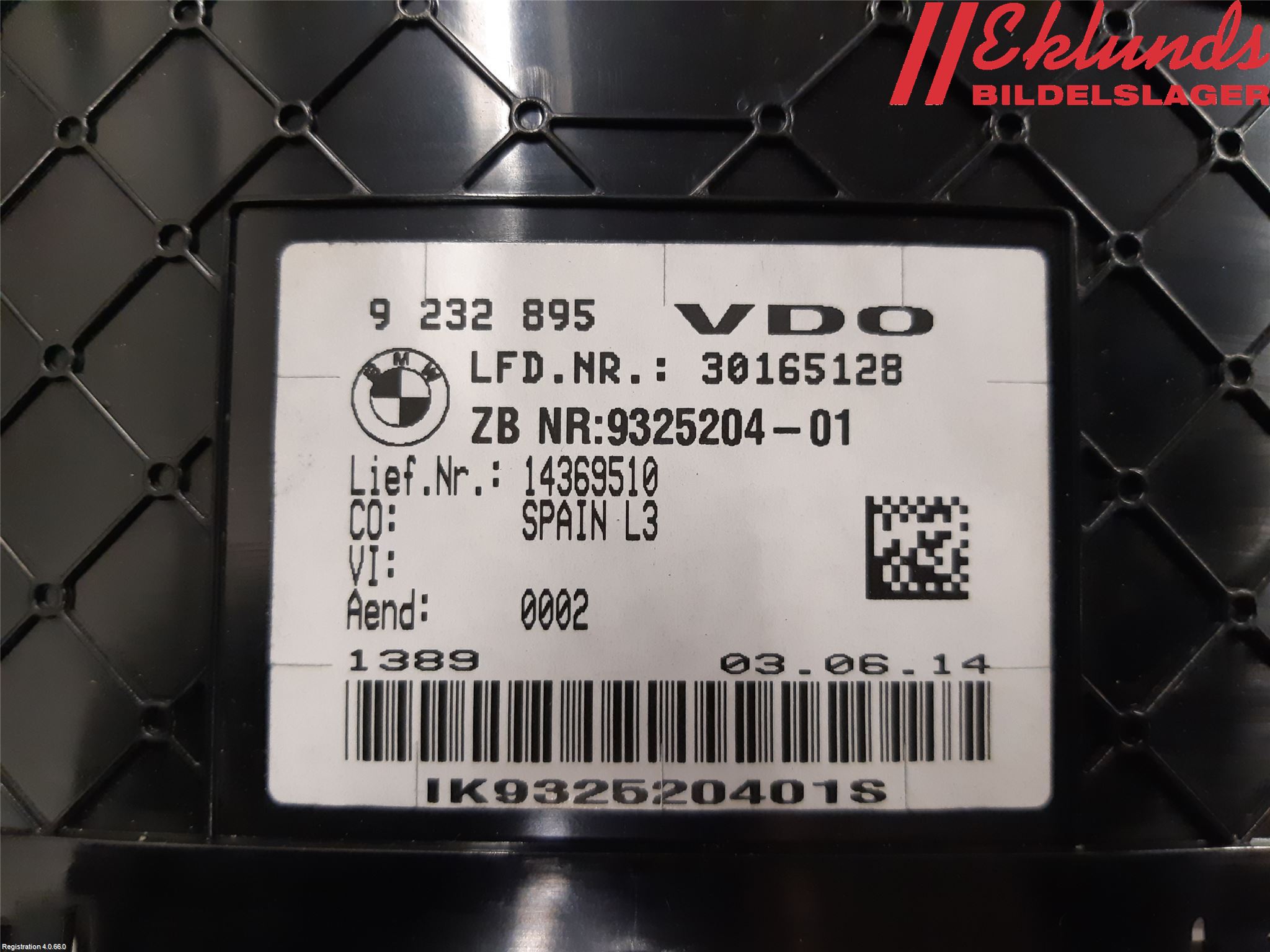 BMW 4 F32/F33/F82/F83 13-20 Instrument Komb