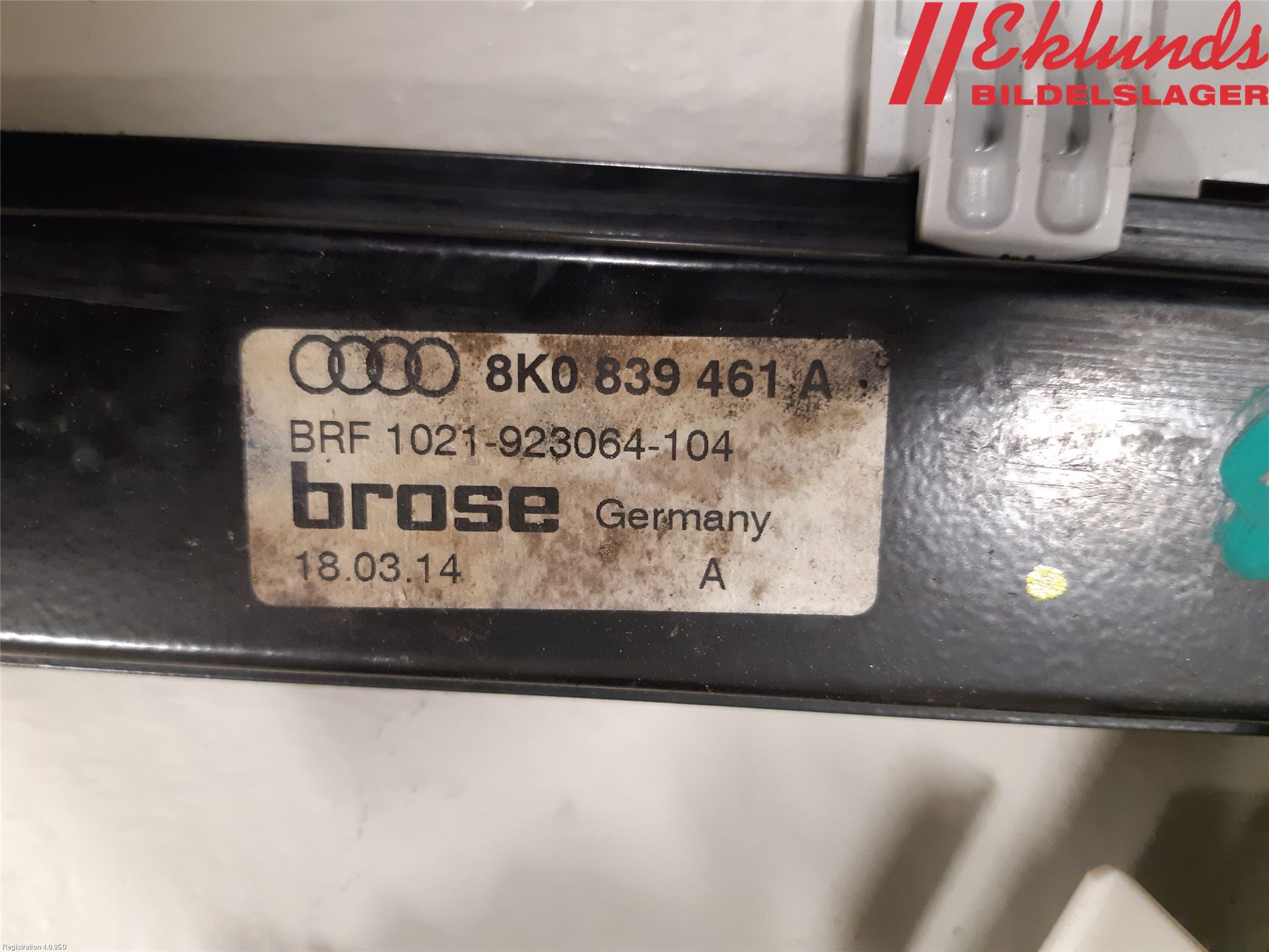 Audi A4 12-15 Fönsterhiss El Kompl