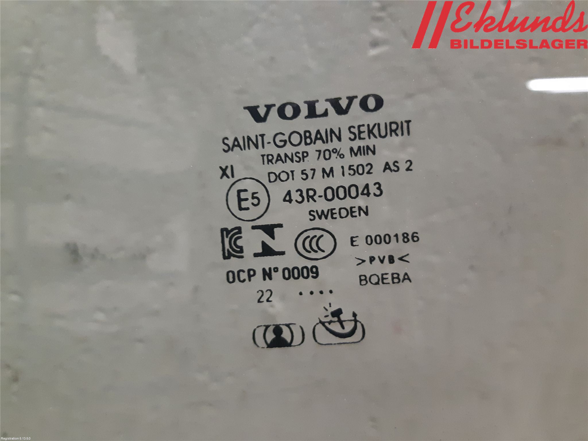 Volvo V90 17->> Dörruta Fram Vänster