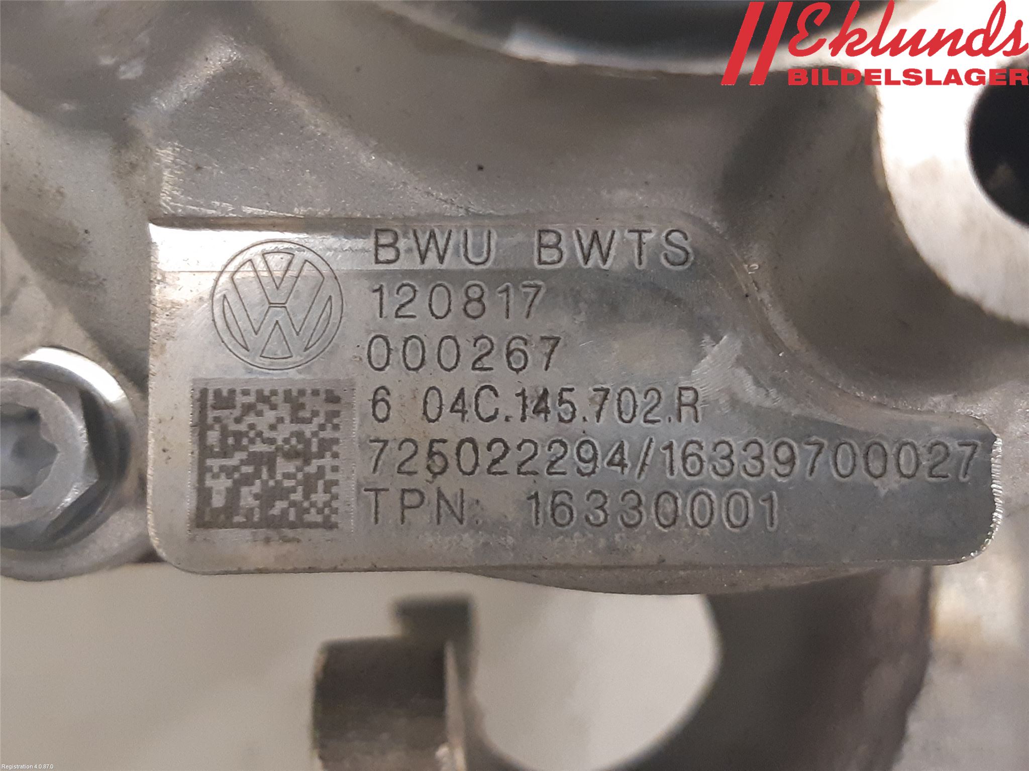 Volkswagen VW GOLF / E-GOLF VII 13-20 Turboaggregat