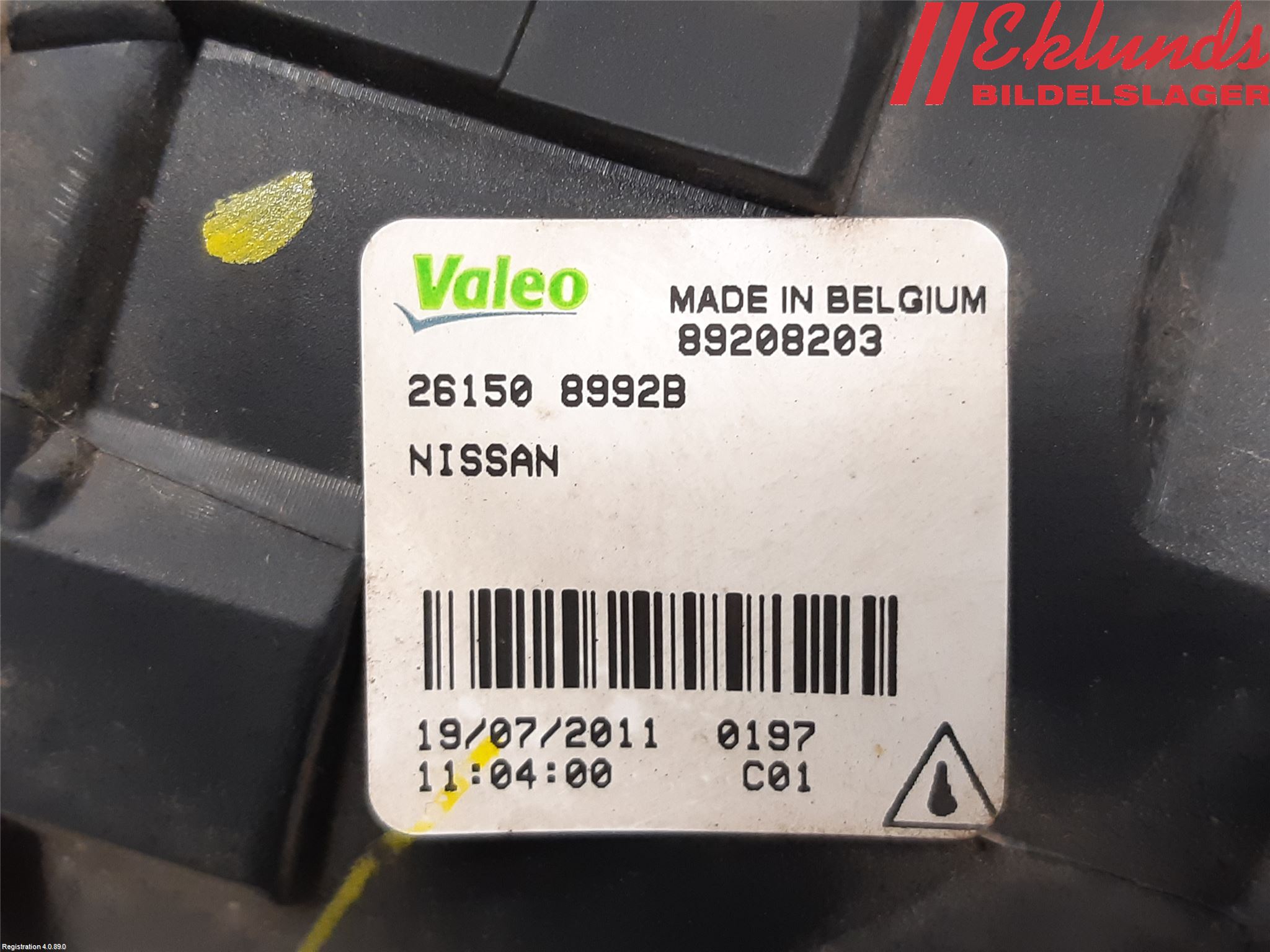 Nissan JUKE 10-14 Dimljus-Varselljus Fram