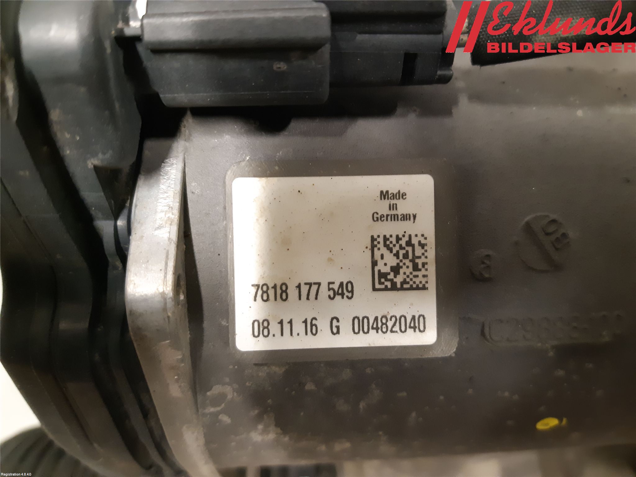 Volvo V60 14-18 Styrväxel Servo -Snäcka