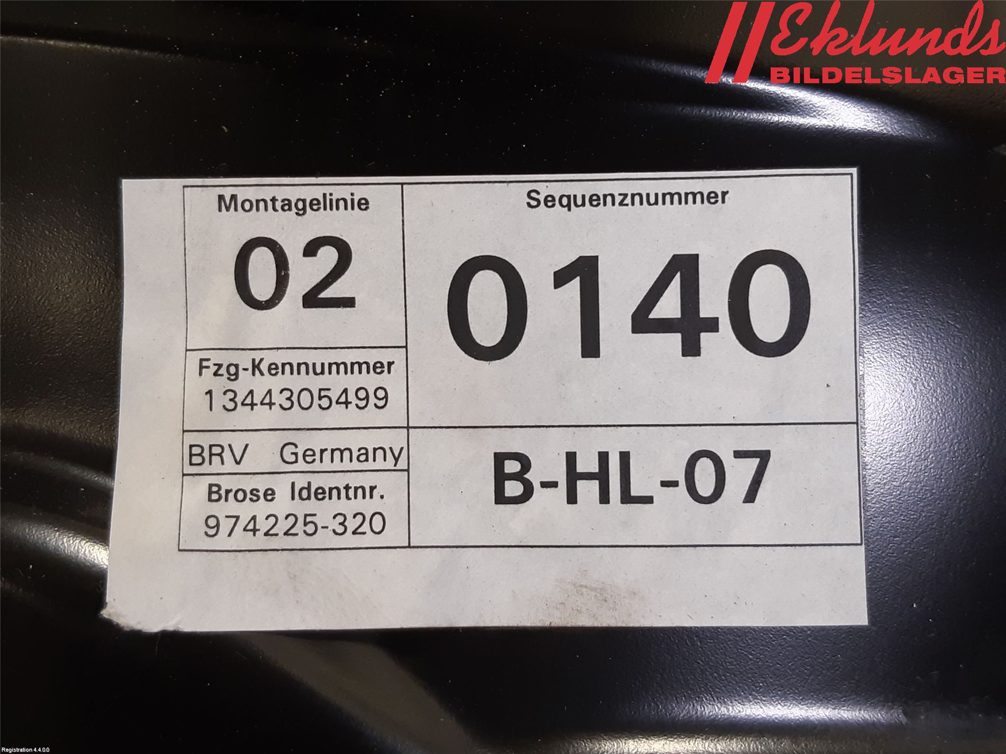 Volkswagen VW PASSAT 11-14 Fönsterhiss El Kompl