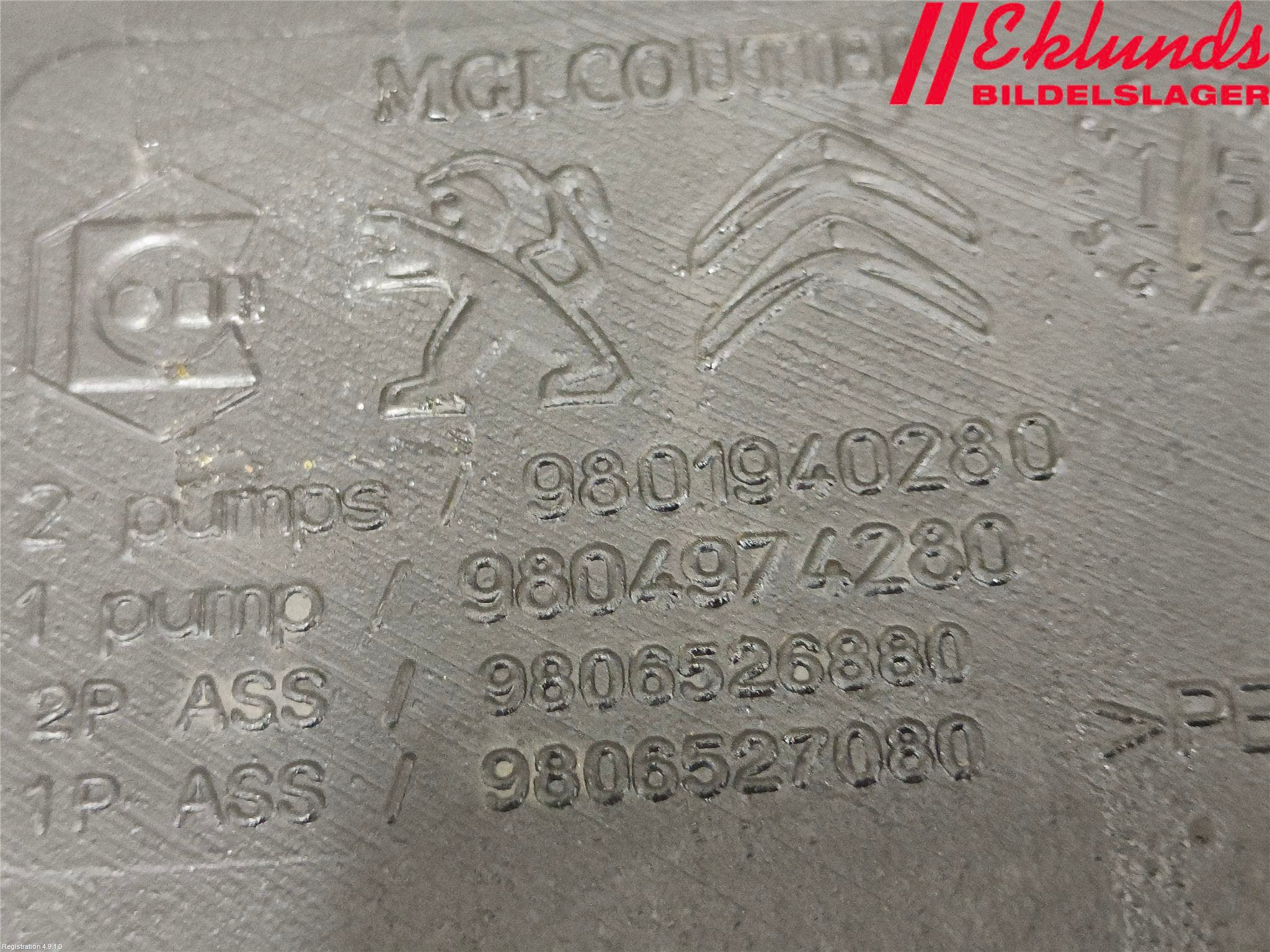 Peugeot 308 14-21 Spolartank Vindruta