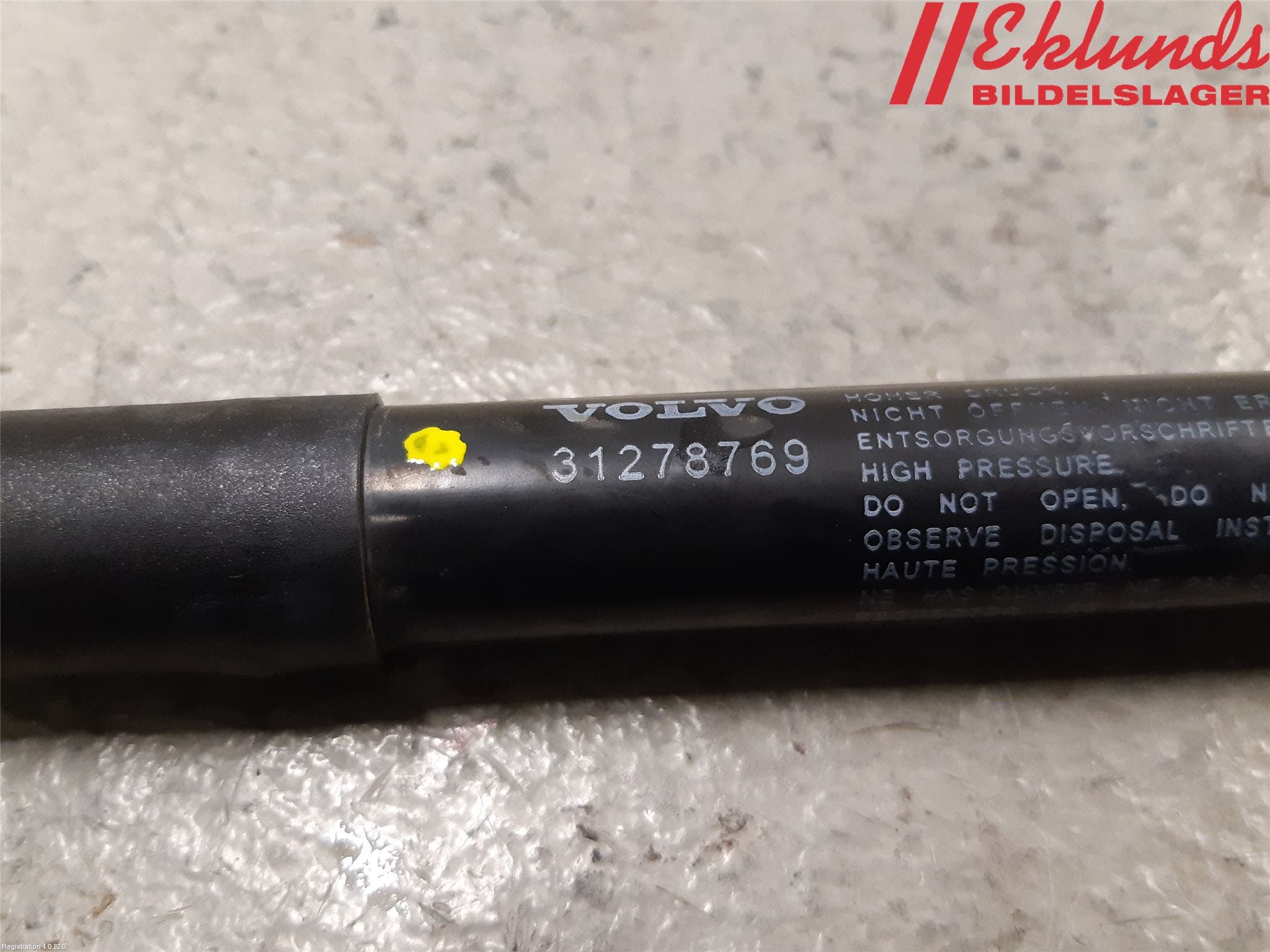 Volvo V60 11-13 Gasfjäder Motorhuv