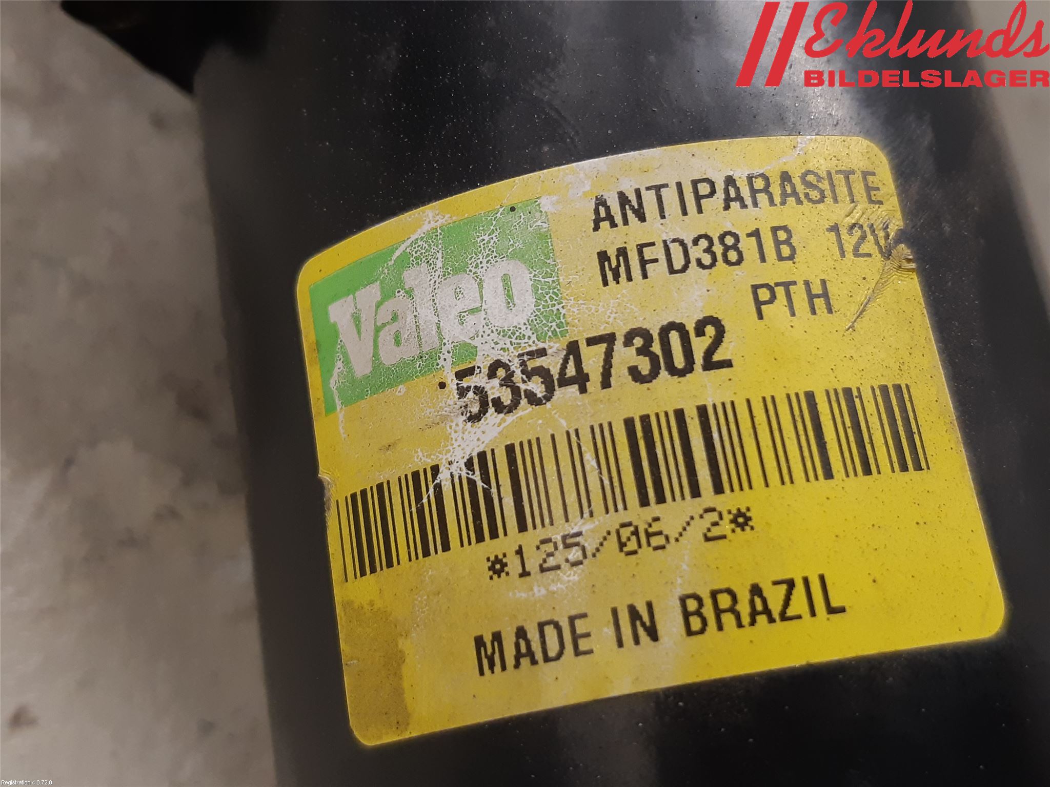 Citroen JUMPY -07 Torkarmotor Vindruta