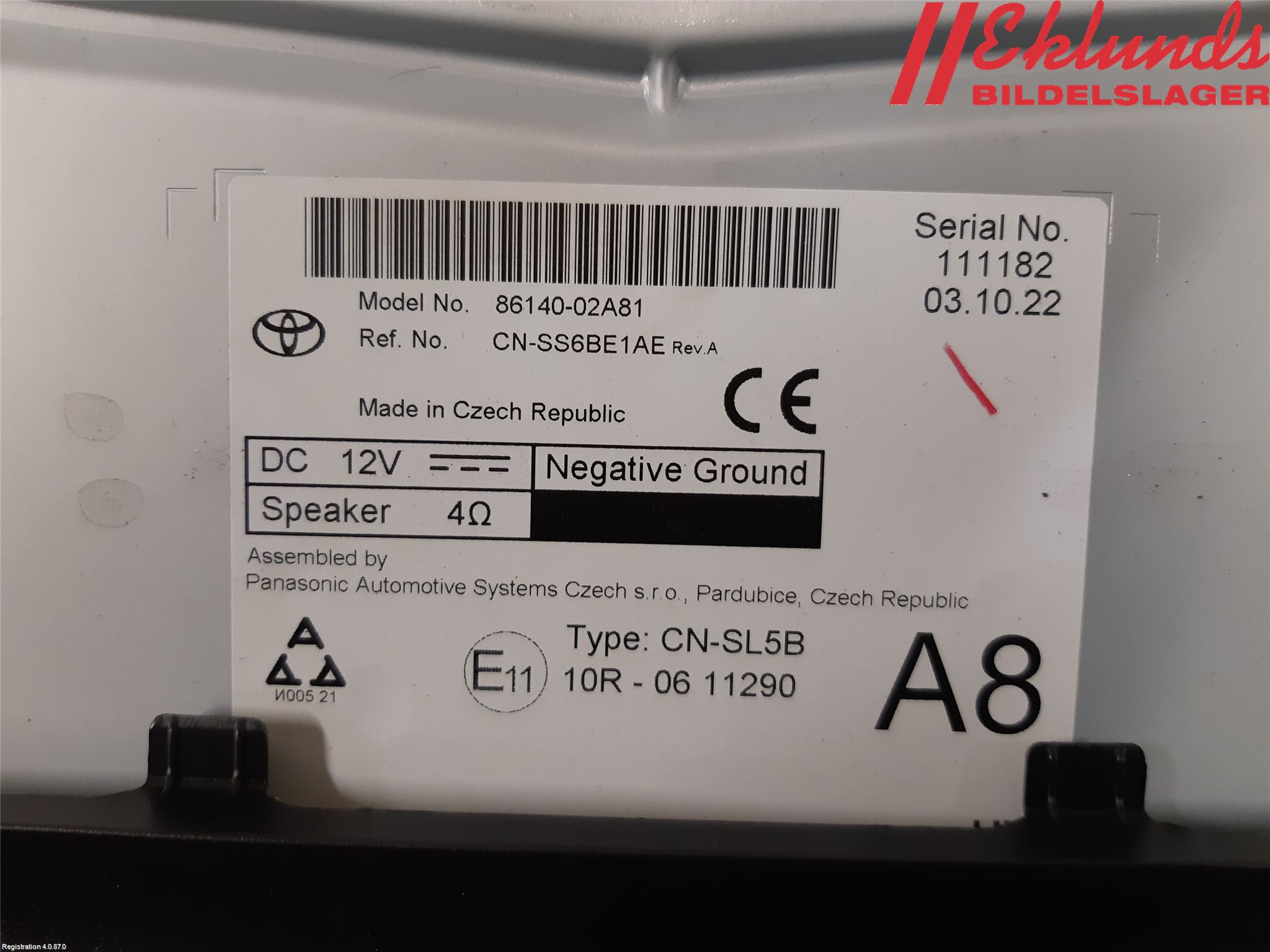 Toyota COROLLA 19- Cd Radio - Multimediapanel