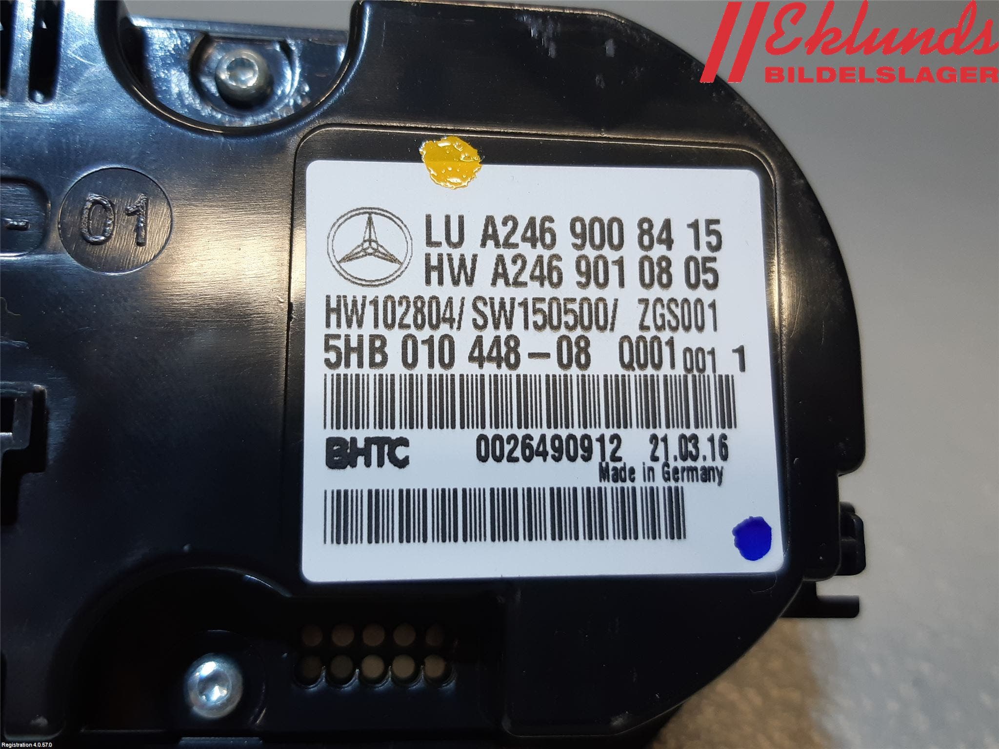 Mercedes-Benz MB A-KLASS (W176) 13-18 Ac Styrenhet Ac Manöveren