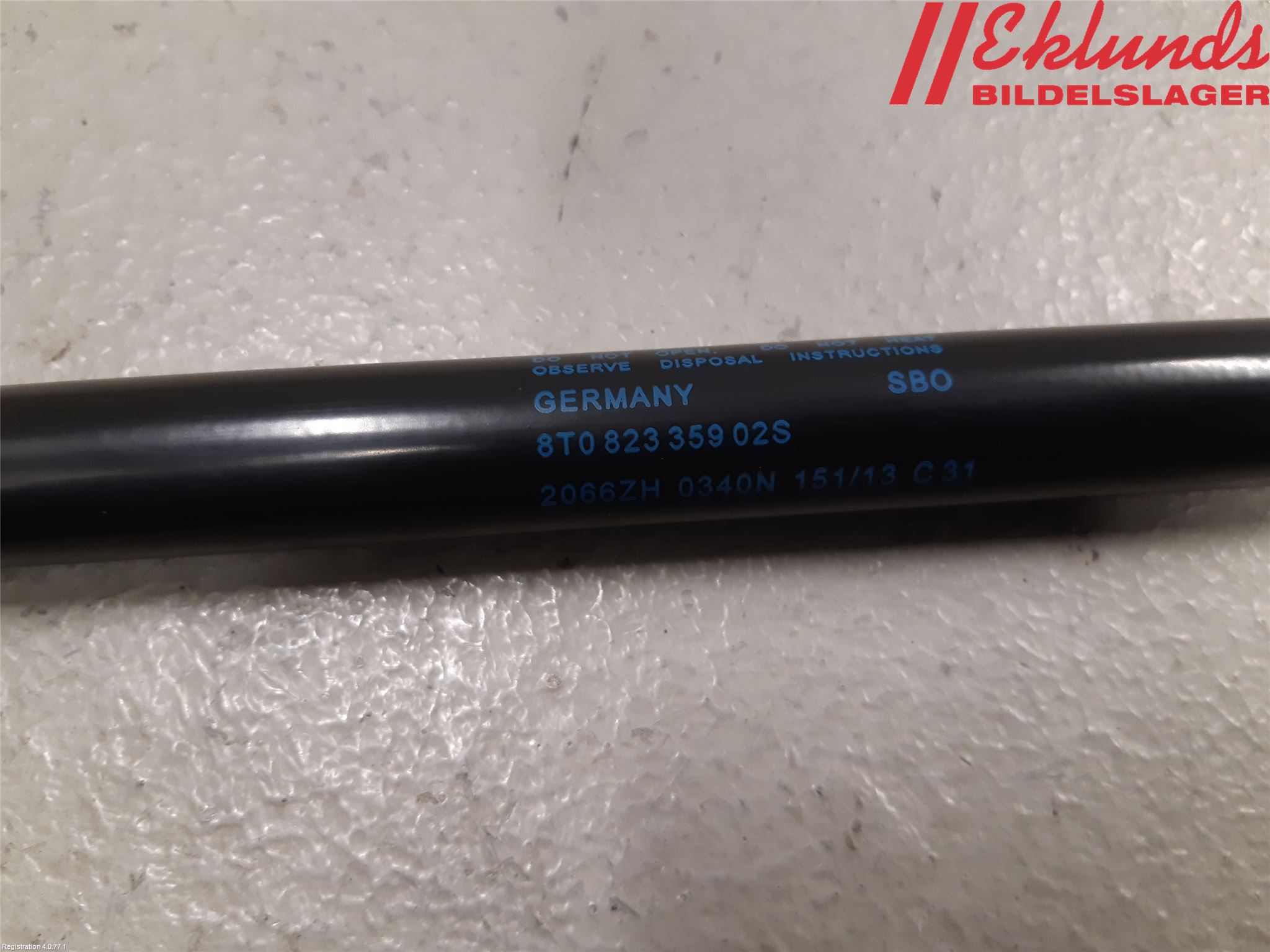 Audi A5 07-16 Gasfjäder Motorhuv