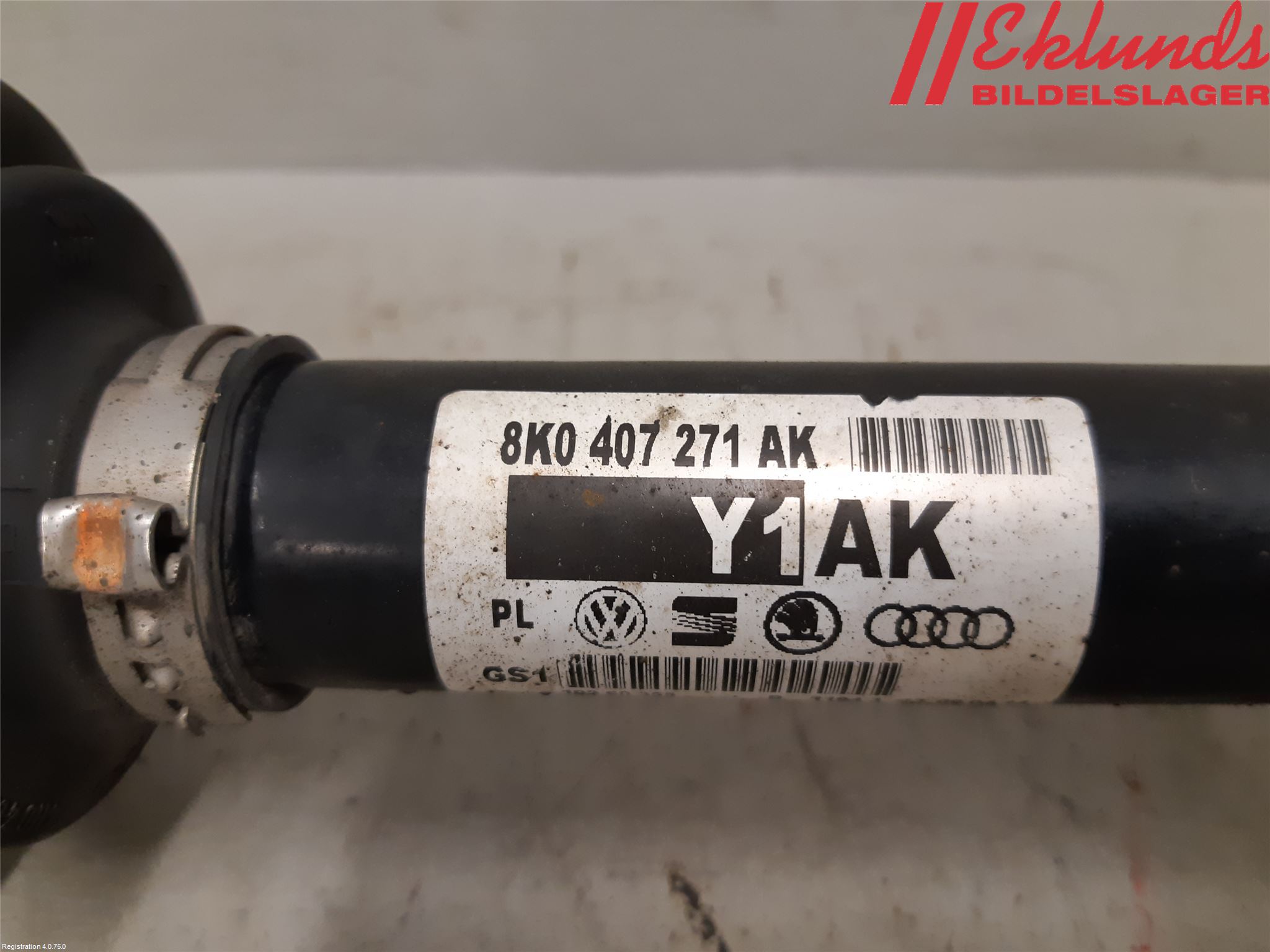 Audi A5 07-16 Drivaxel Fram Vänster