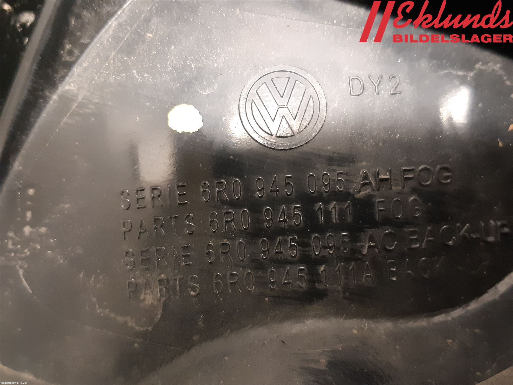 Volkswagen VW POLO 10-17 Bakljus Vänster