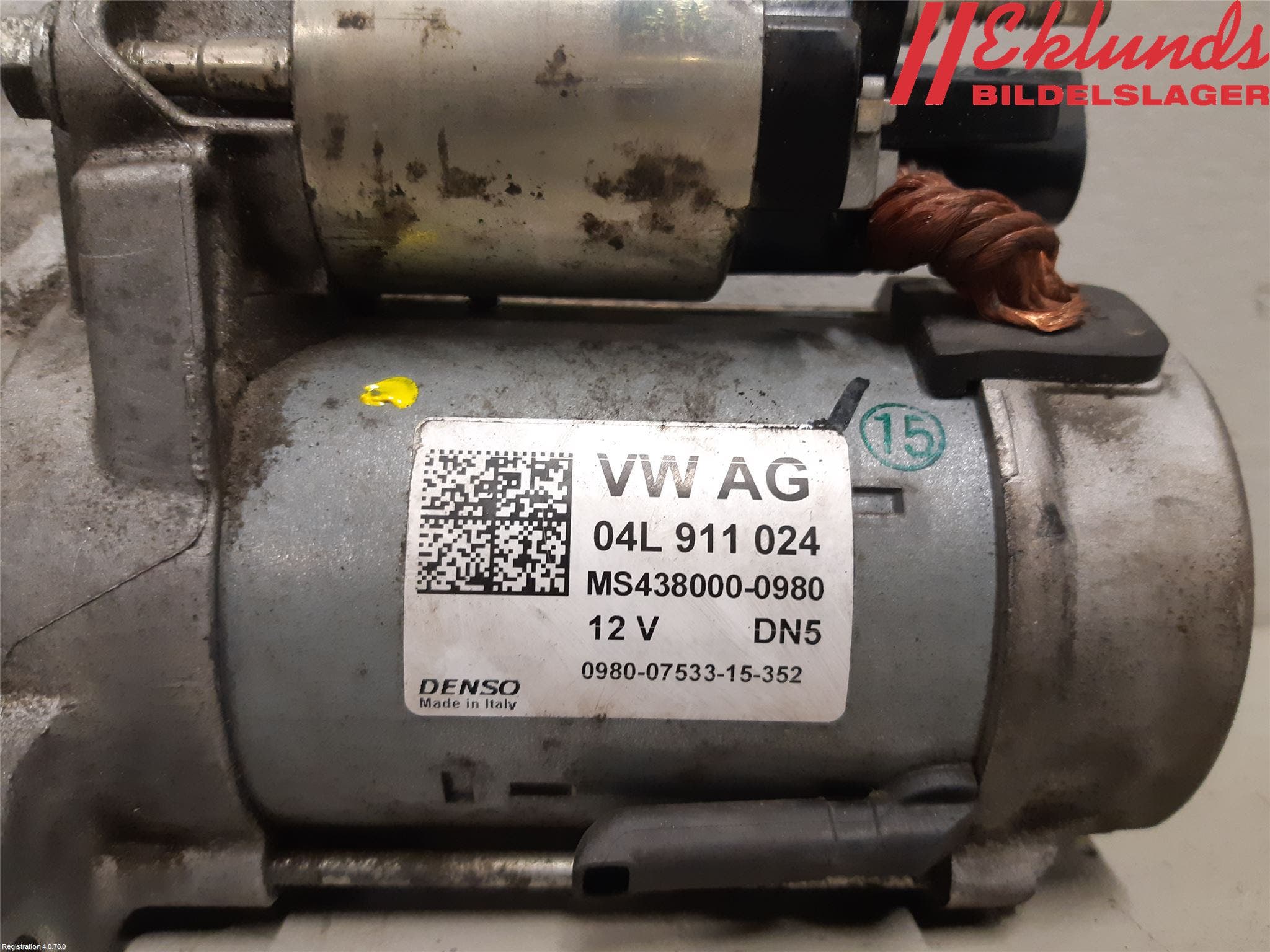 Audi A6/S6 4G 11-18 Startmotor Diesel