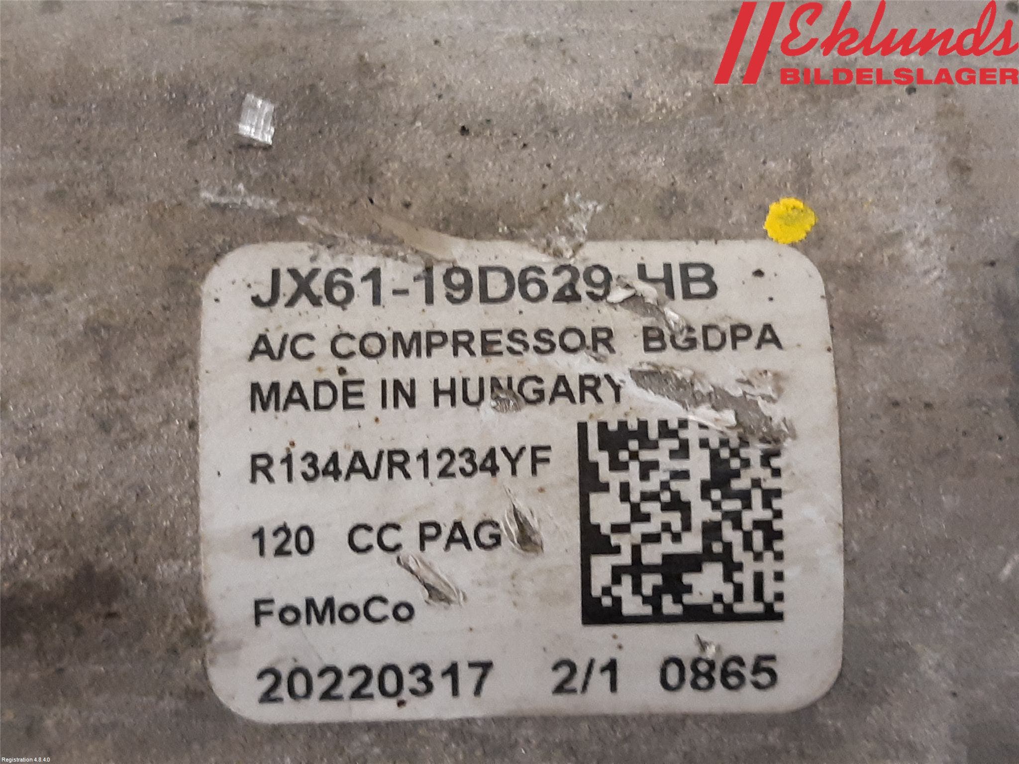 Ford TRANSIT/TOURNEO CONNECT 13-22 Ac Kompressor