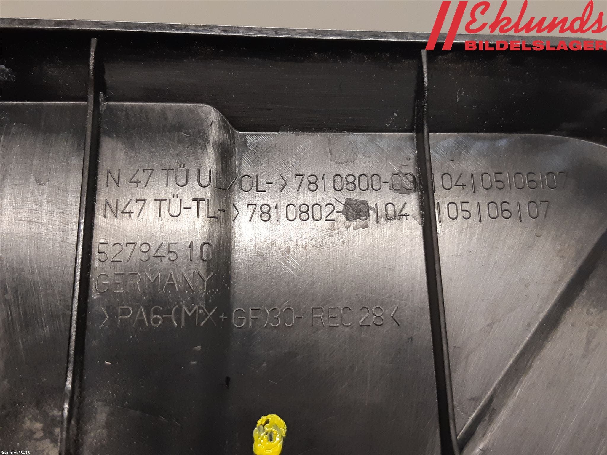 BMW 3 F30/F31/F80 12-19 Motorkåpa