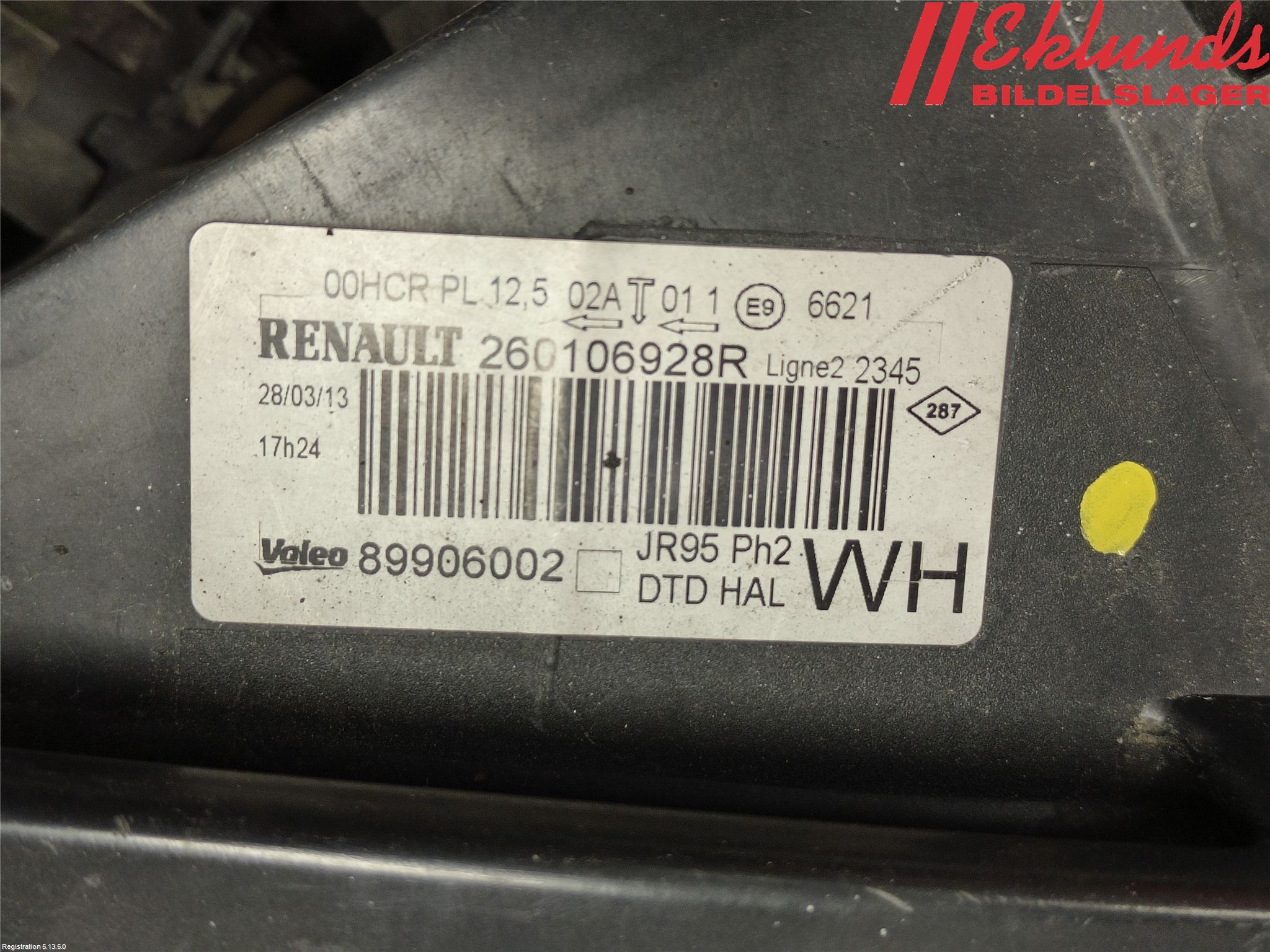 Renault SCÉNIC III / GRAND SCÉNIC 09-16 Strålkastare Höger