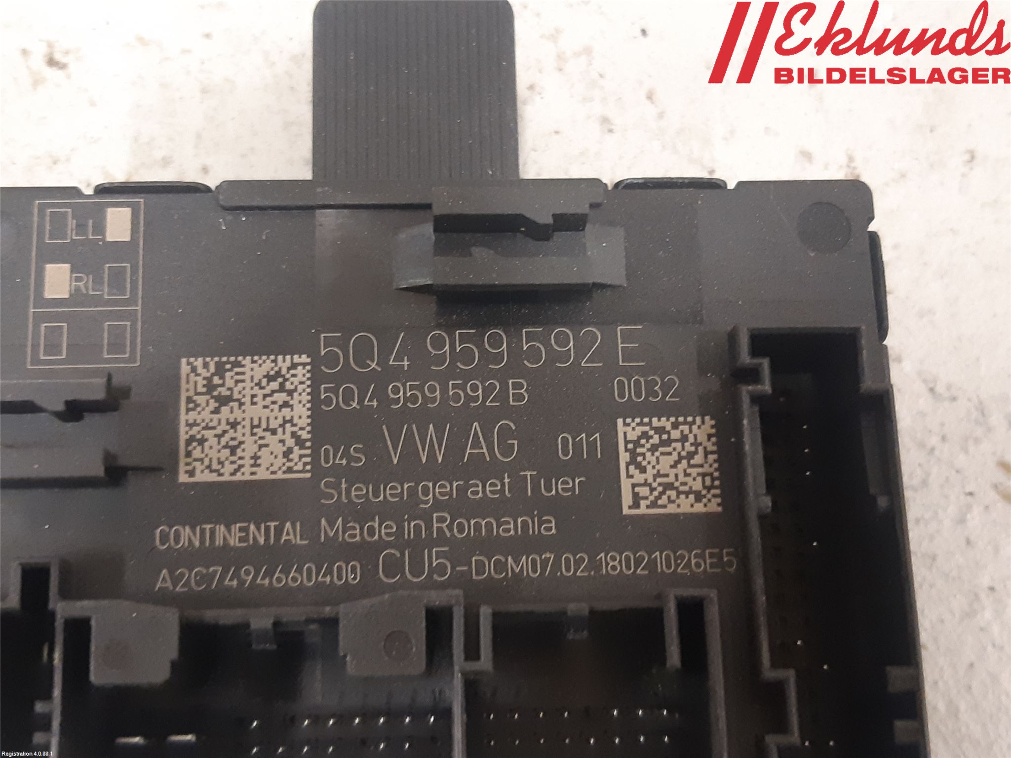 Skoda KODIAQ 17-24 Styrenhet Dörr