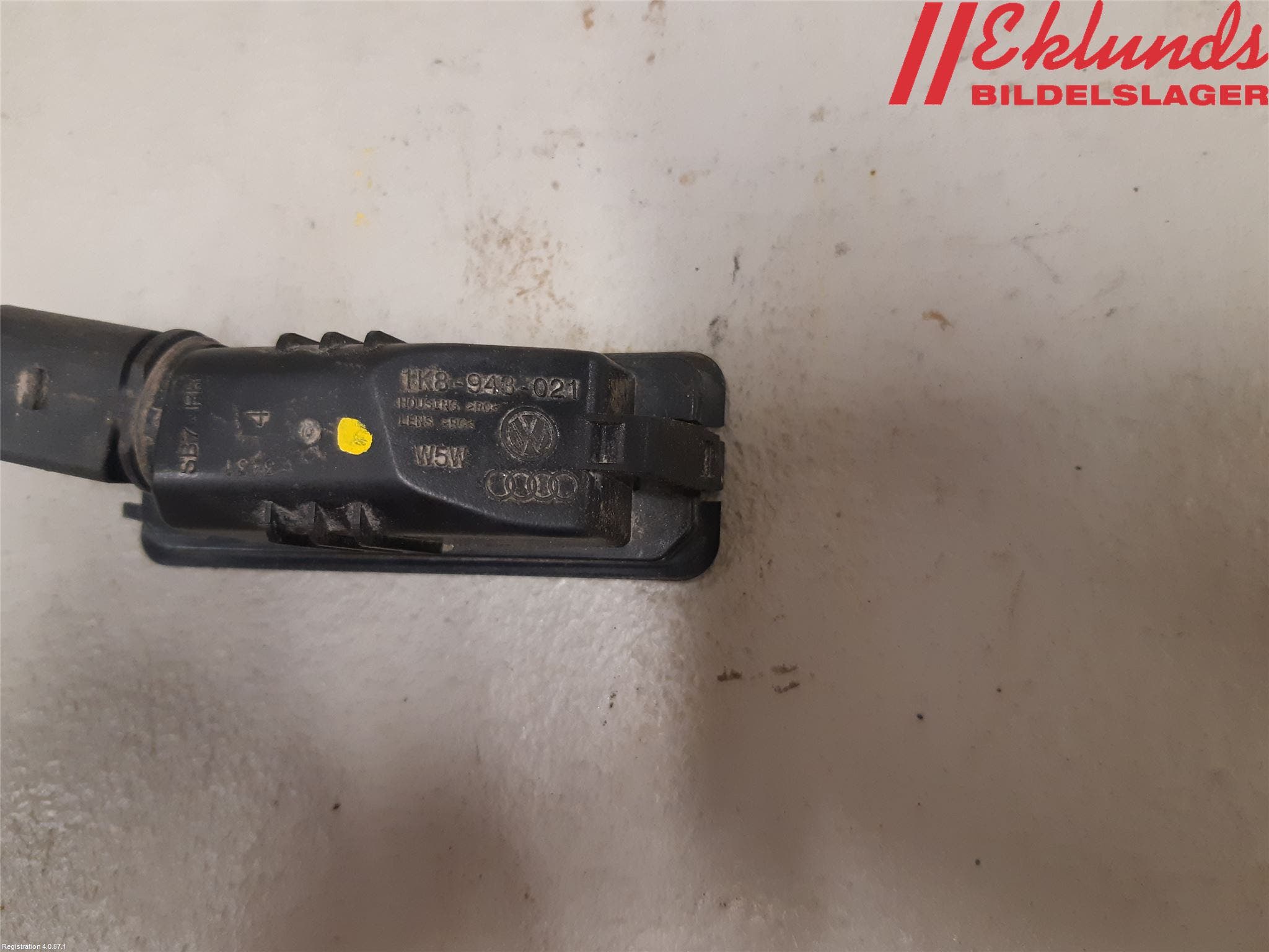 Volkswagen VW POLO 10-17 Skylt Belysning