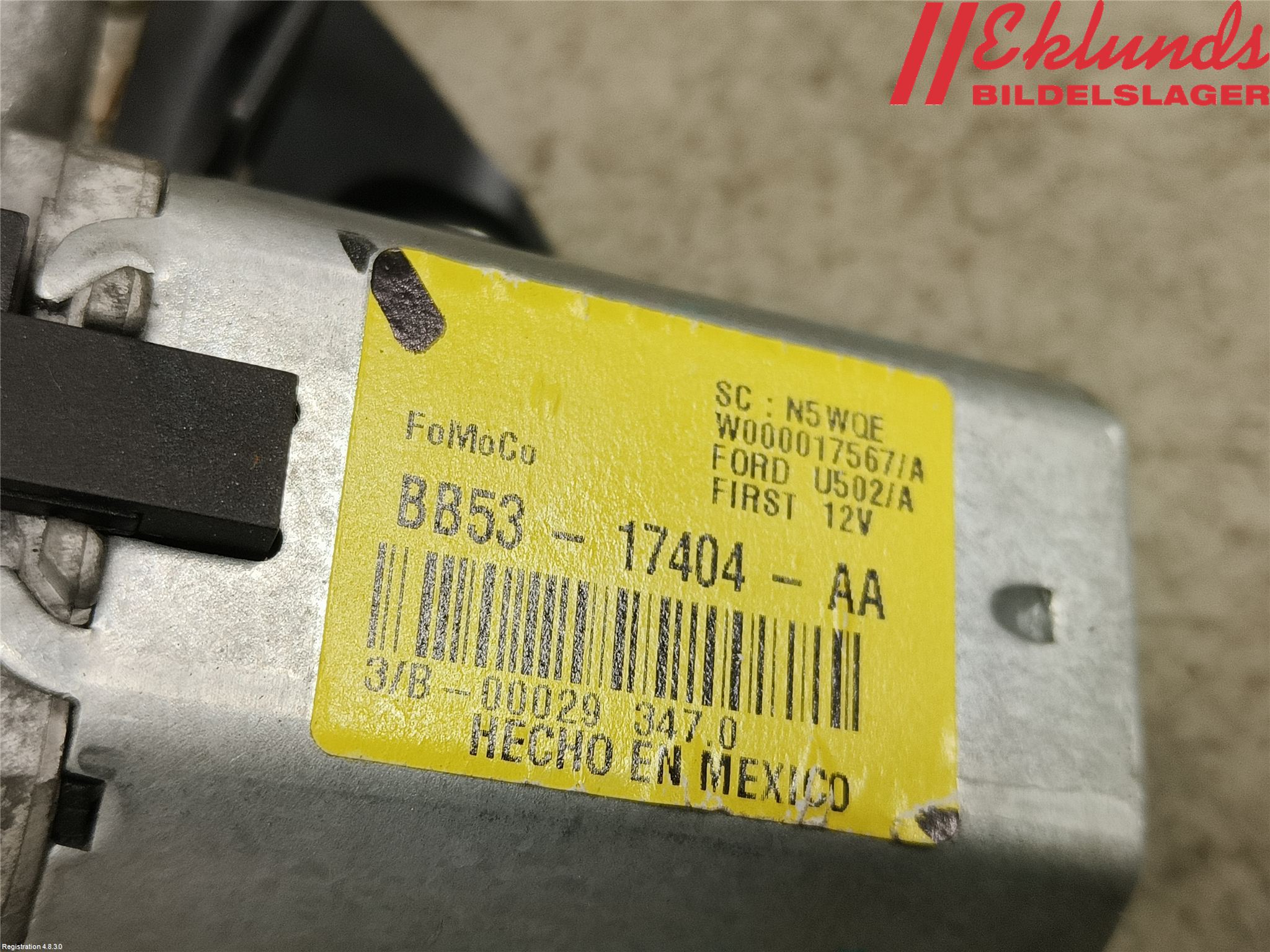 Ford EXPLORER 93-23 Torkarmotor Baklucka