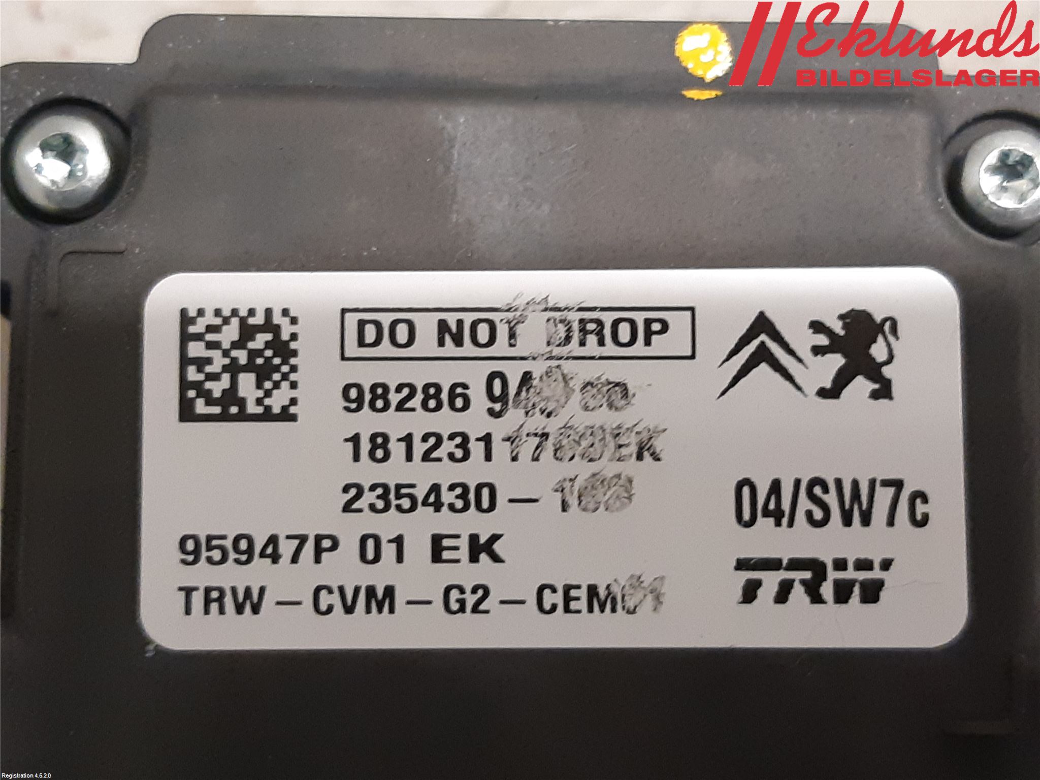Peugeot 3008 17-24 Sensor Aktivt Kollisionsskydd