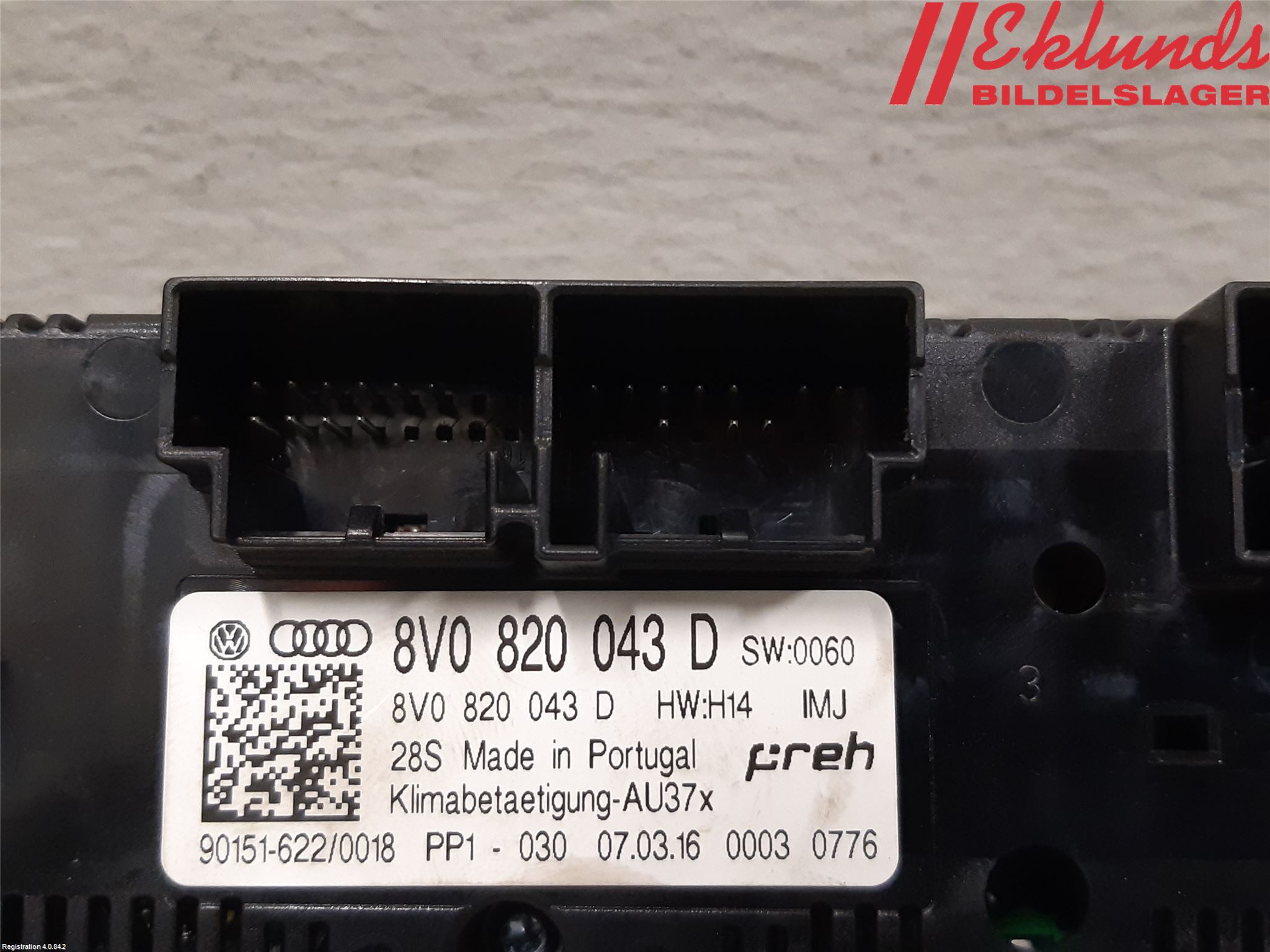 Audi A3/S3 8V 13-20 Ac Styrenhet Ac Manöveren