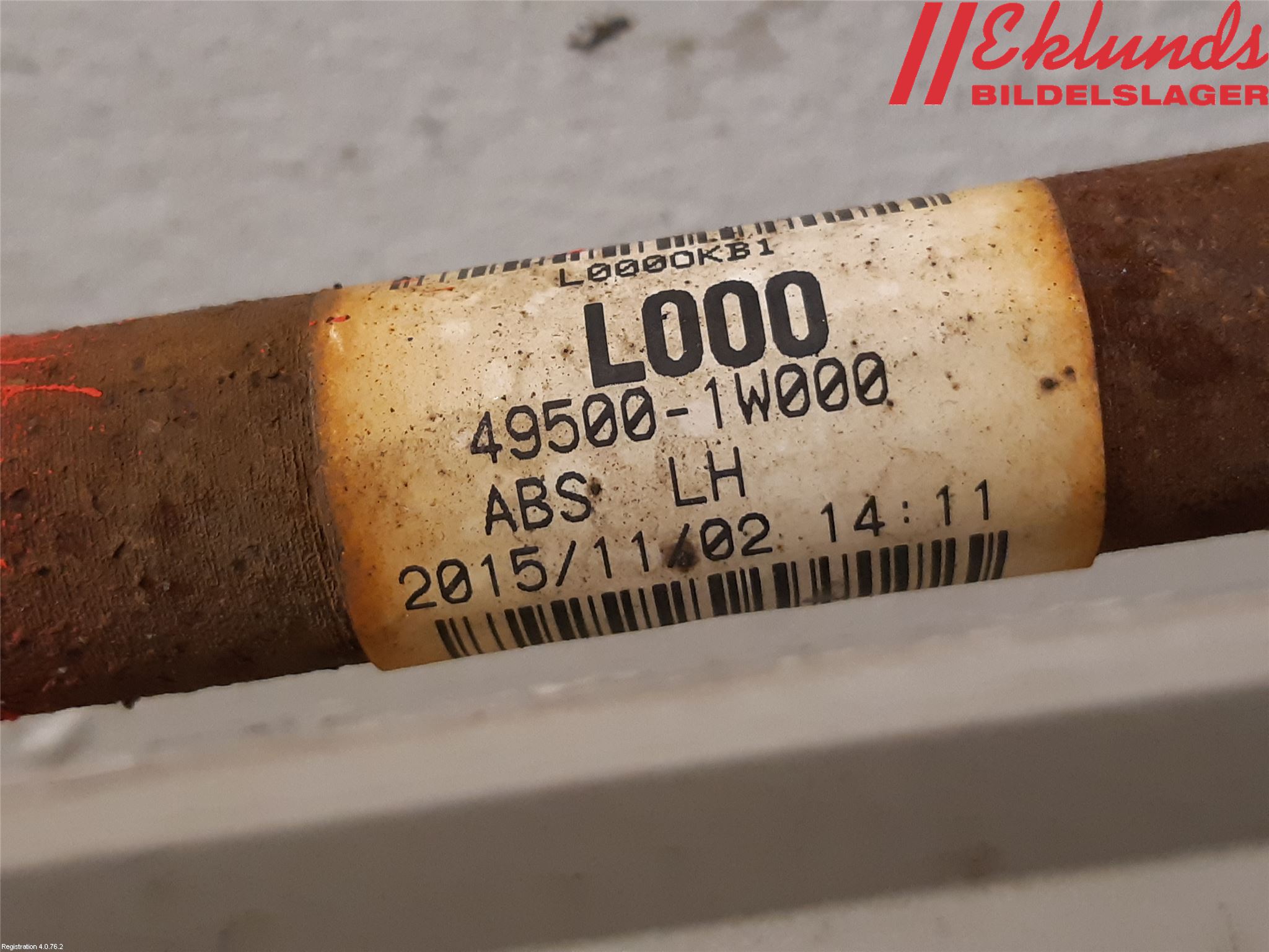 Kia RIO 12-16 Drivaxel Fram Vänster