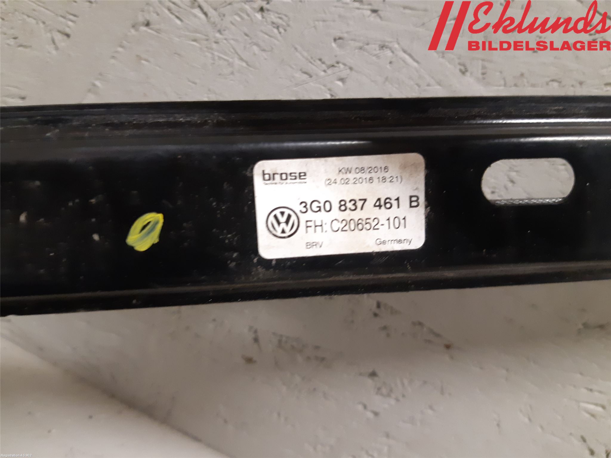 Volkswagen VW PASSAT 15-19 Fönsterhiss El Kompl