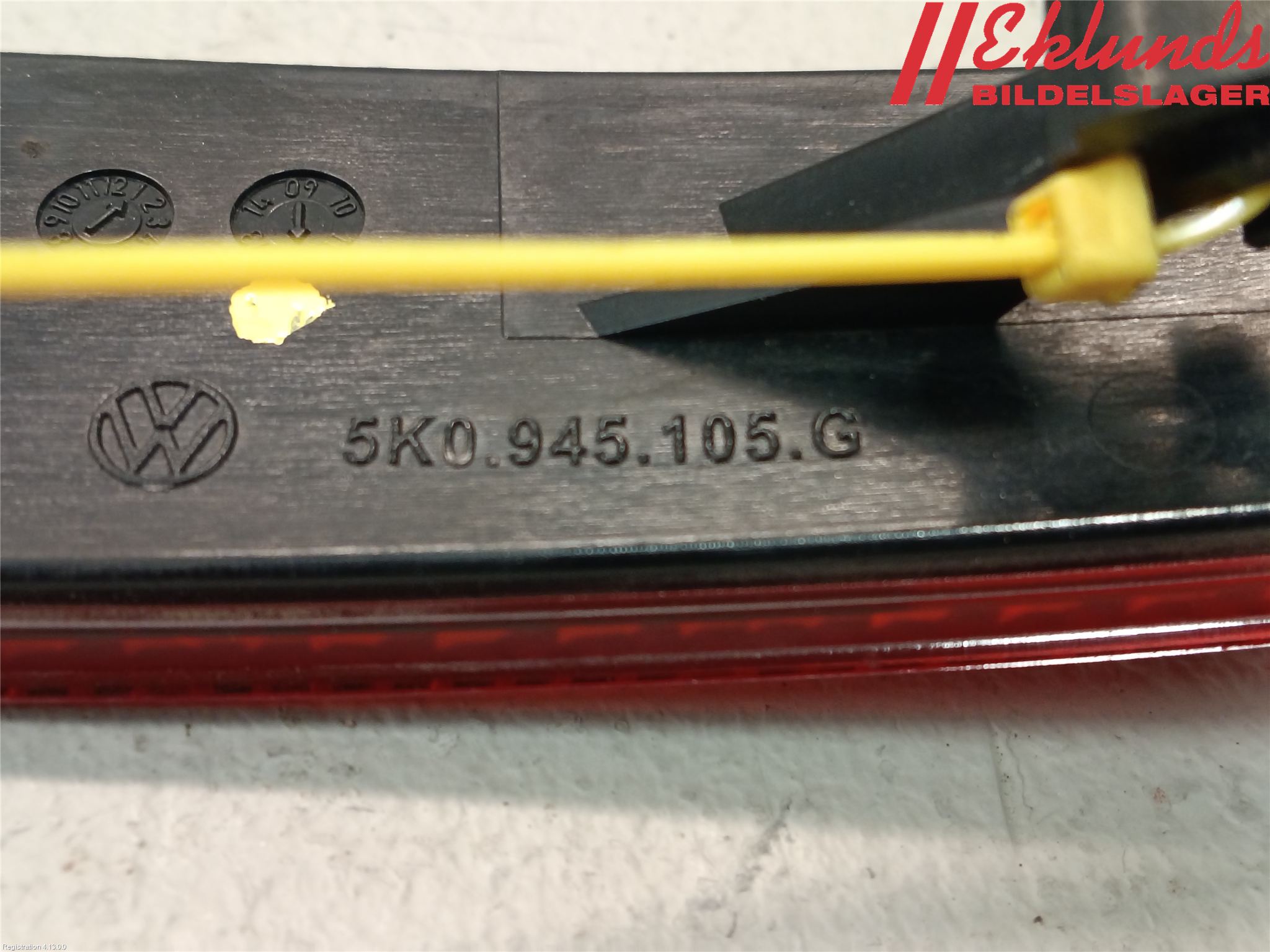Volkswagen VW GOLF VI 09-13 Dimljus/Reflex Bak