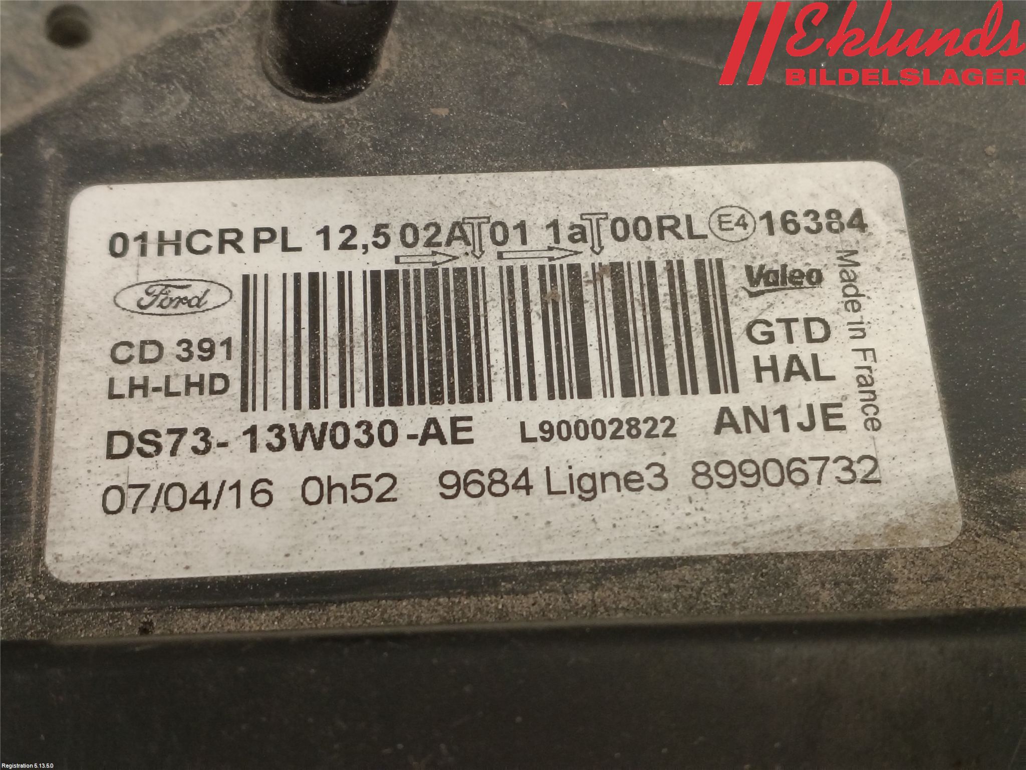 Ford MONDEO 15-22 Strålkastare Vänster
