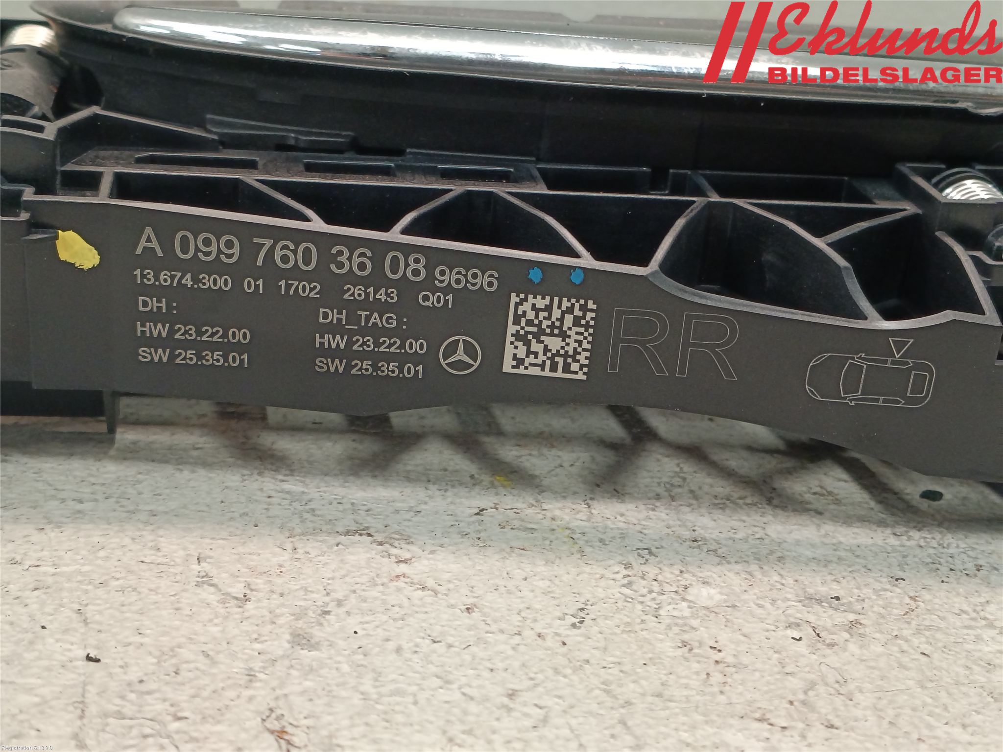 Mercedes-Benz MB CLA-KLASS (C118/X118) 19- Dörrhandtag Yttre Hö