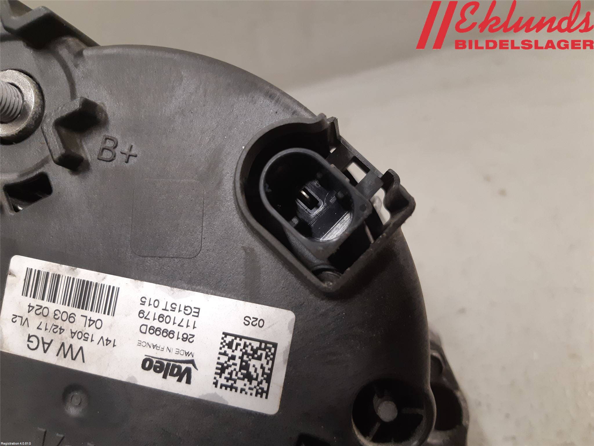 Audi A4/S4 B9 16-19 Generator