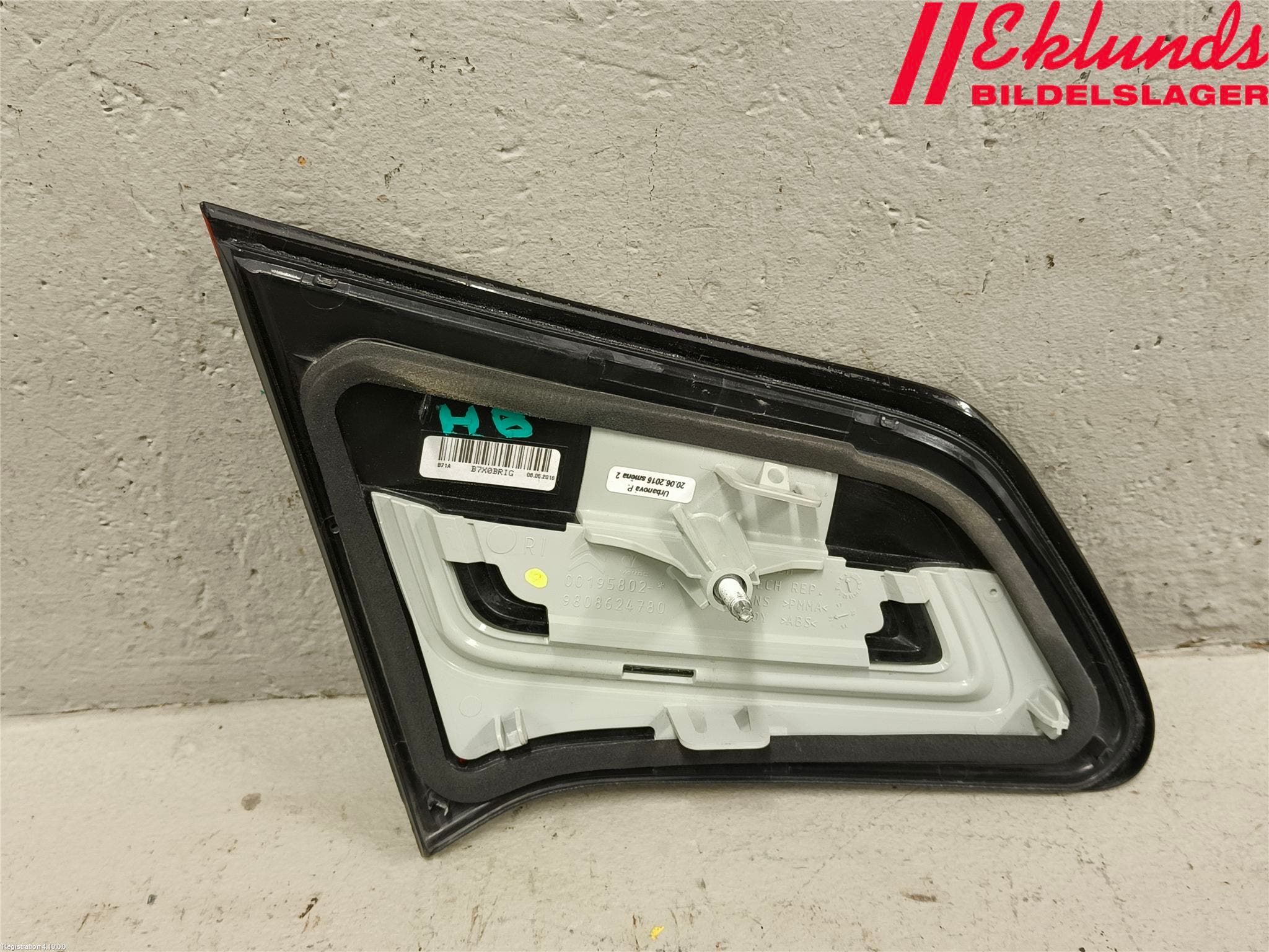 Citroen C4 II 11-18 Bakljus Lucka Hö
