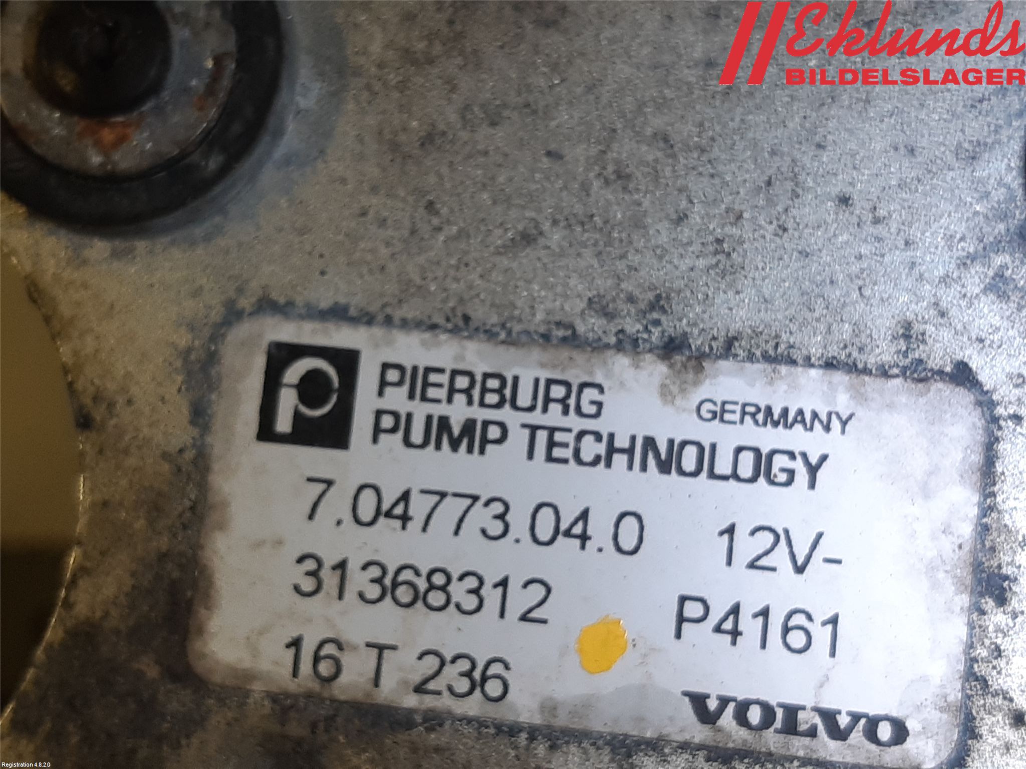 Volvo XC90/RECHARGE 16- Vattenpump