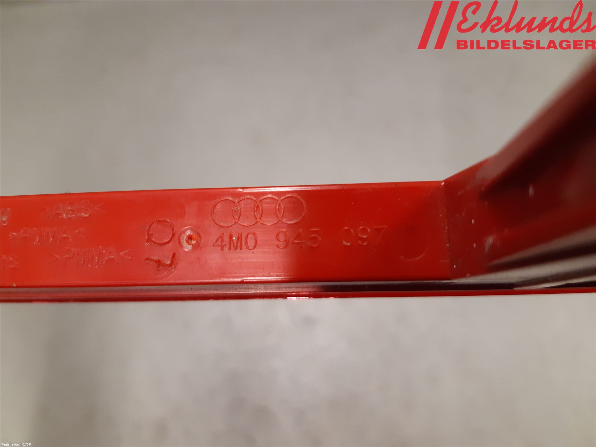 Audi A4/S4 B9 16-19 Bromsljus Bakruta