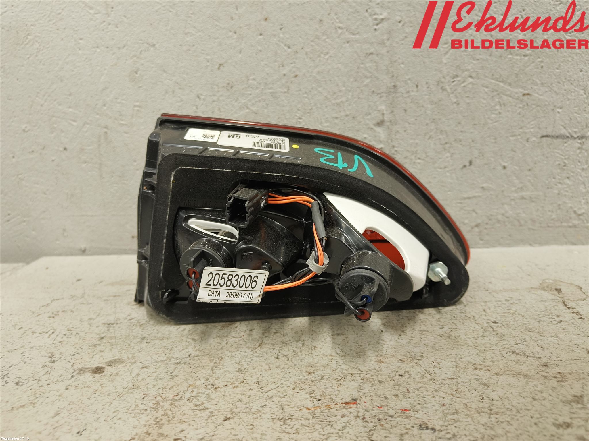 Opel INSIGNIA 17- Bakljus Lucka Vä