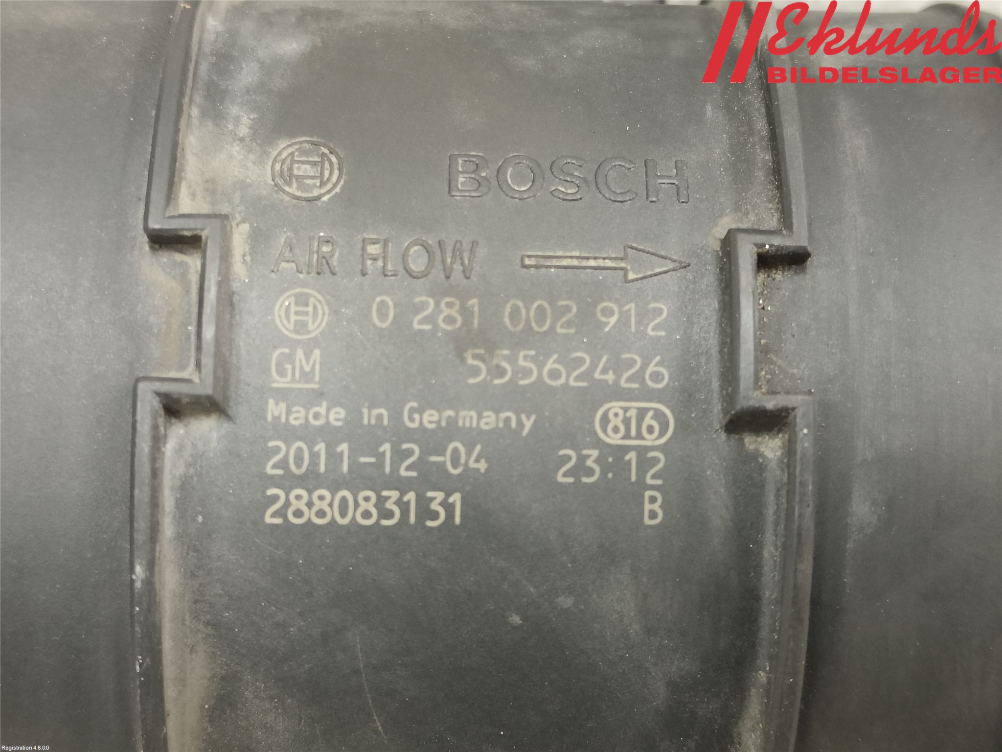 Opel INSIGNIA 09-16 Injluftmassamätare