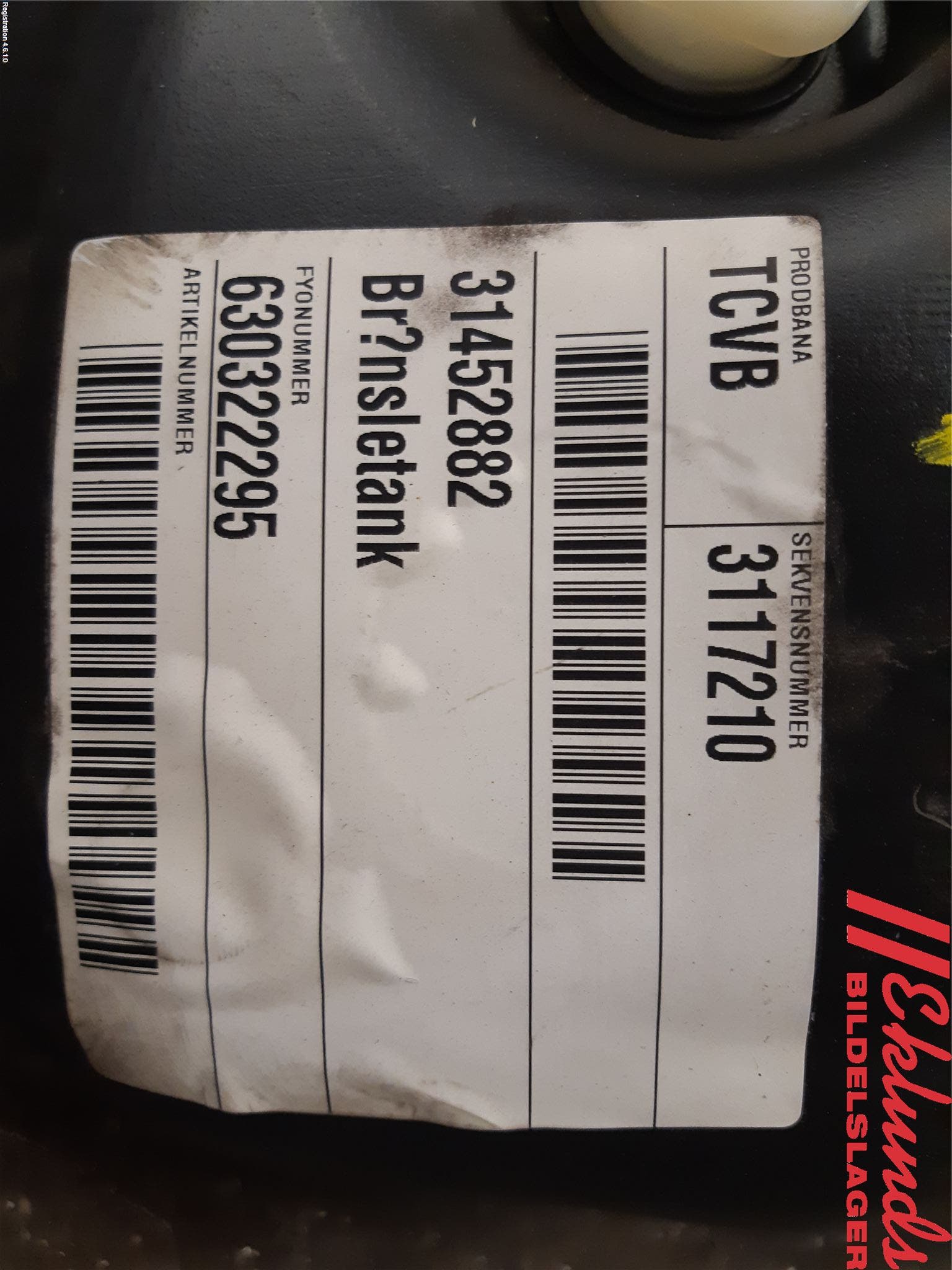 Volvo XC90/RECHARGE 16- Bränsletank