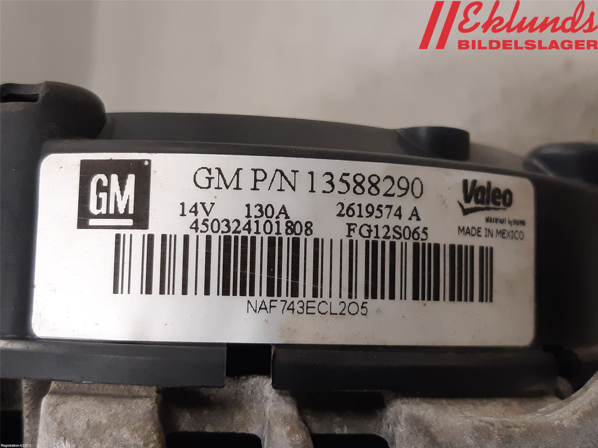 Opel ASTRA J 10-15 Generator