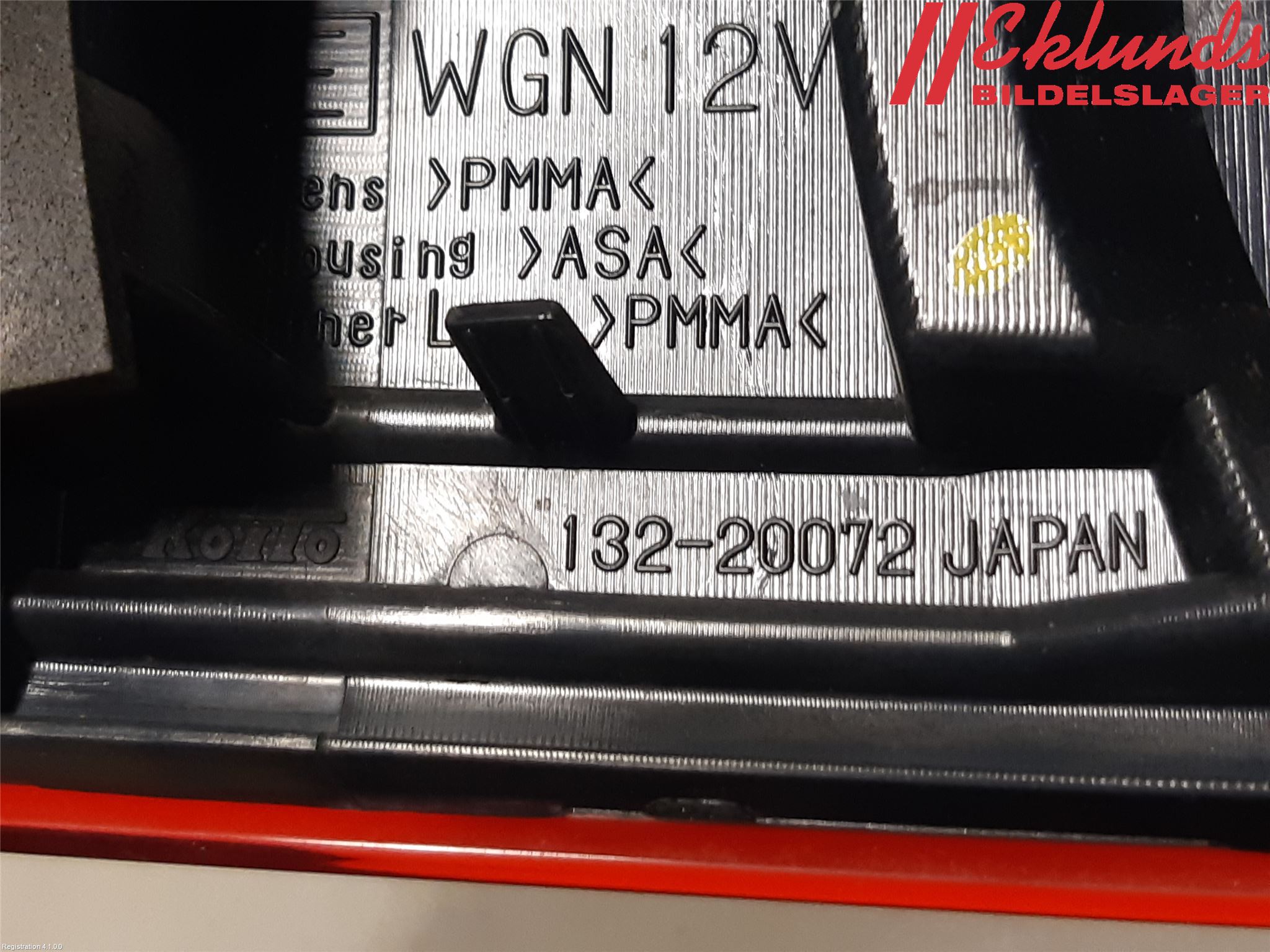 Subaru OUTBACK 10-15 Bakljus Lucka Hö