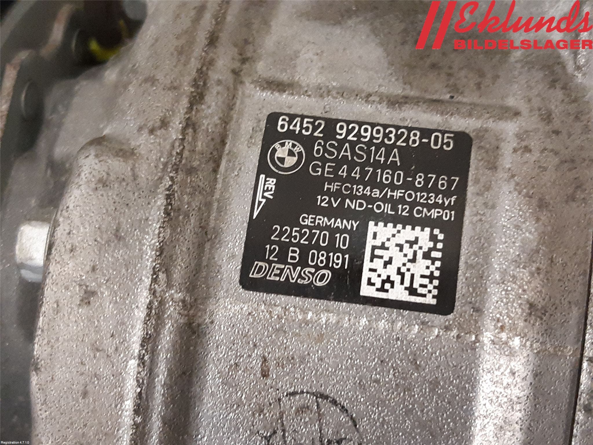 BMW 3 F30/F31/F80 12-19 Ac Kompressor