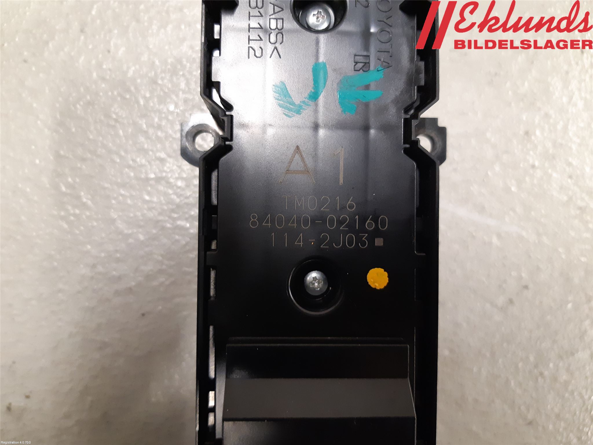 Toyota COROLLA 19- Strömställare Elhiss