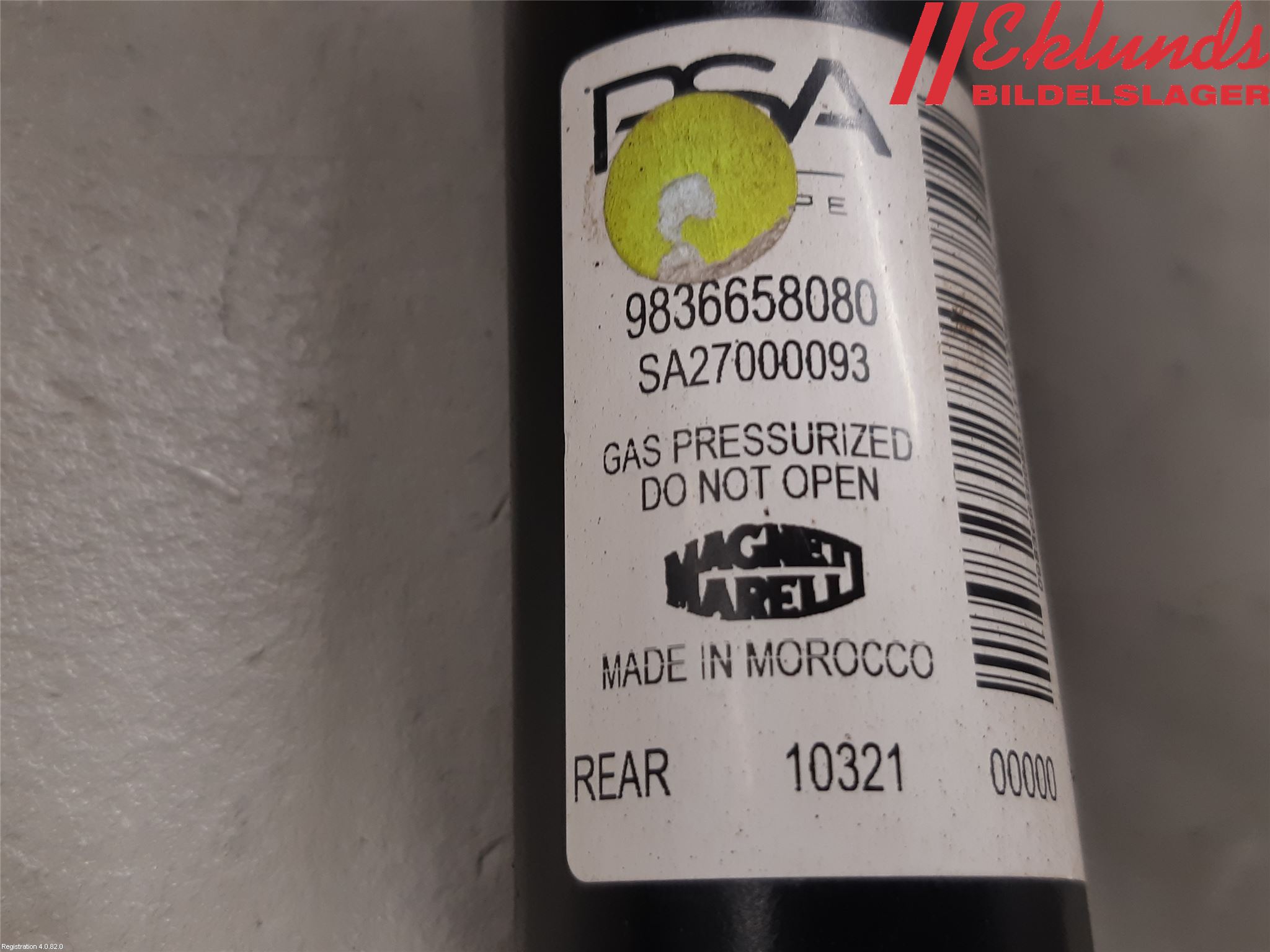 Peugeot 2008 13-20 Stötdämpare Bak