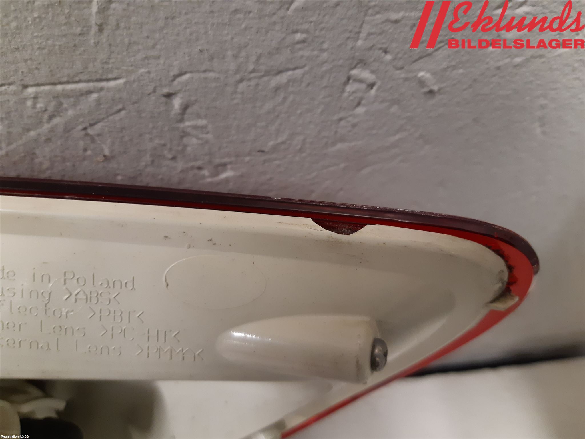 Opel ASTRA J 10-15 Bakljus Vänster