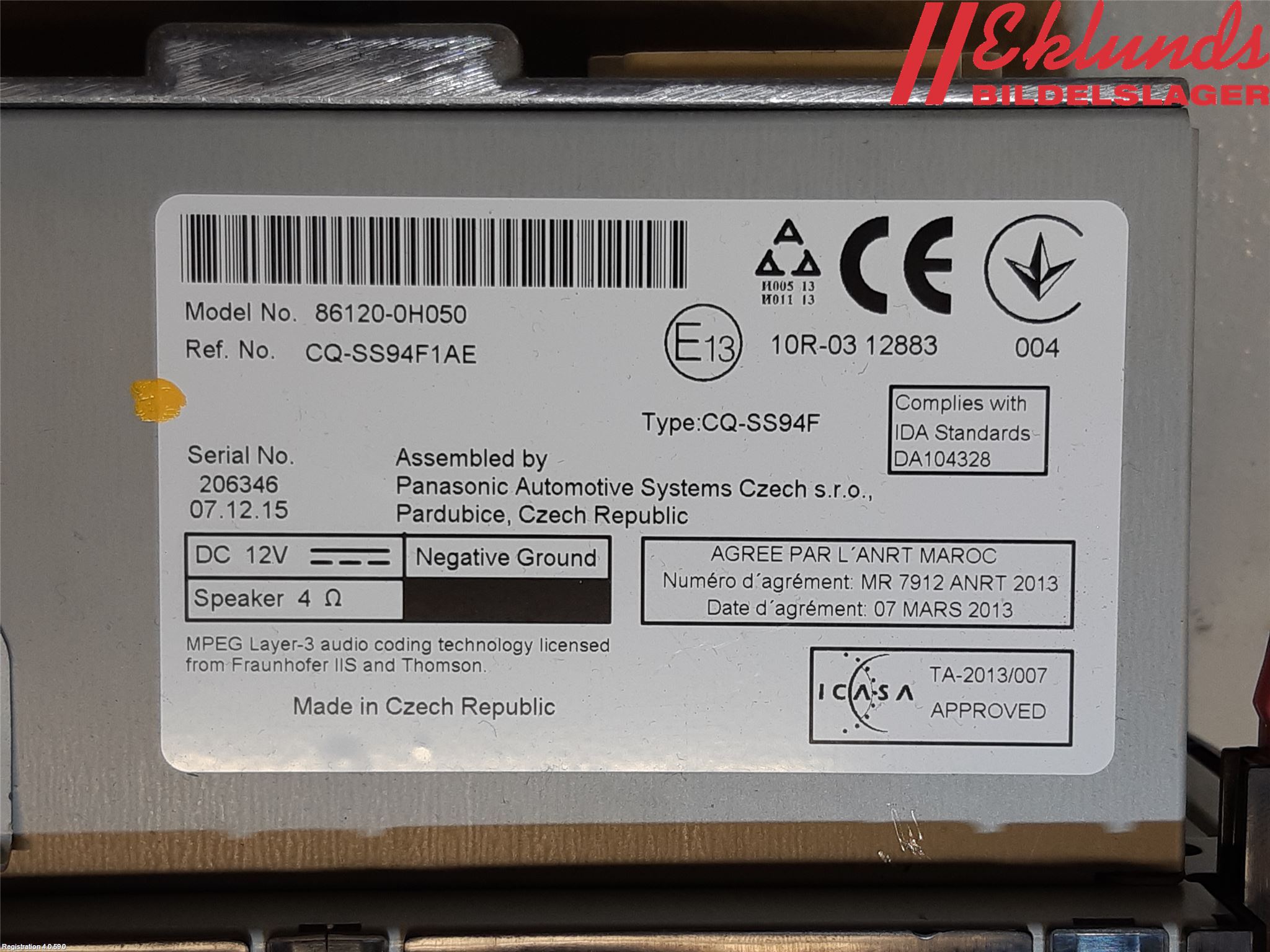 Peugeot 108 15-22 Cd Radio - Multimediapanel