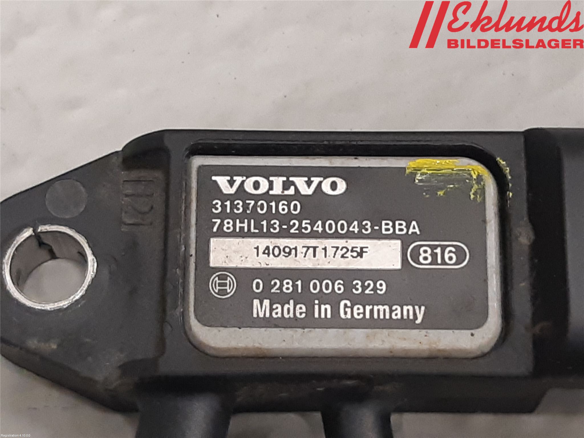 Volvo V70 14-16 Givare Temp-Tryck Avgas