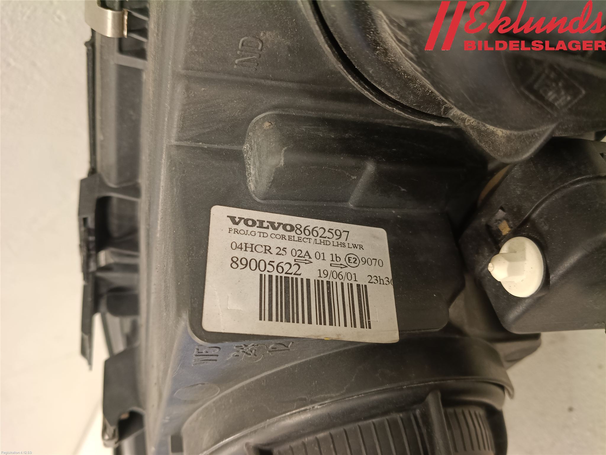 Volvo S60 01-04 Strålkastare Vänster