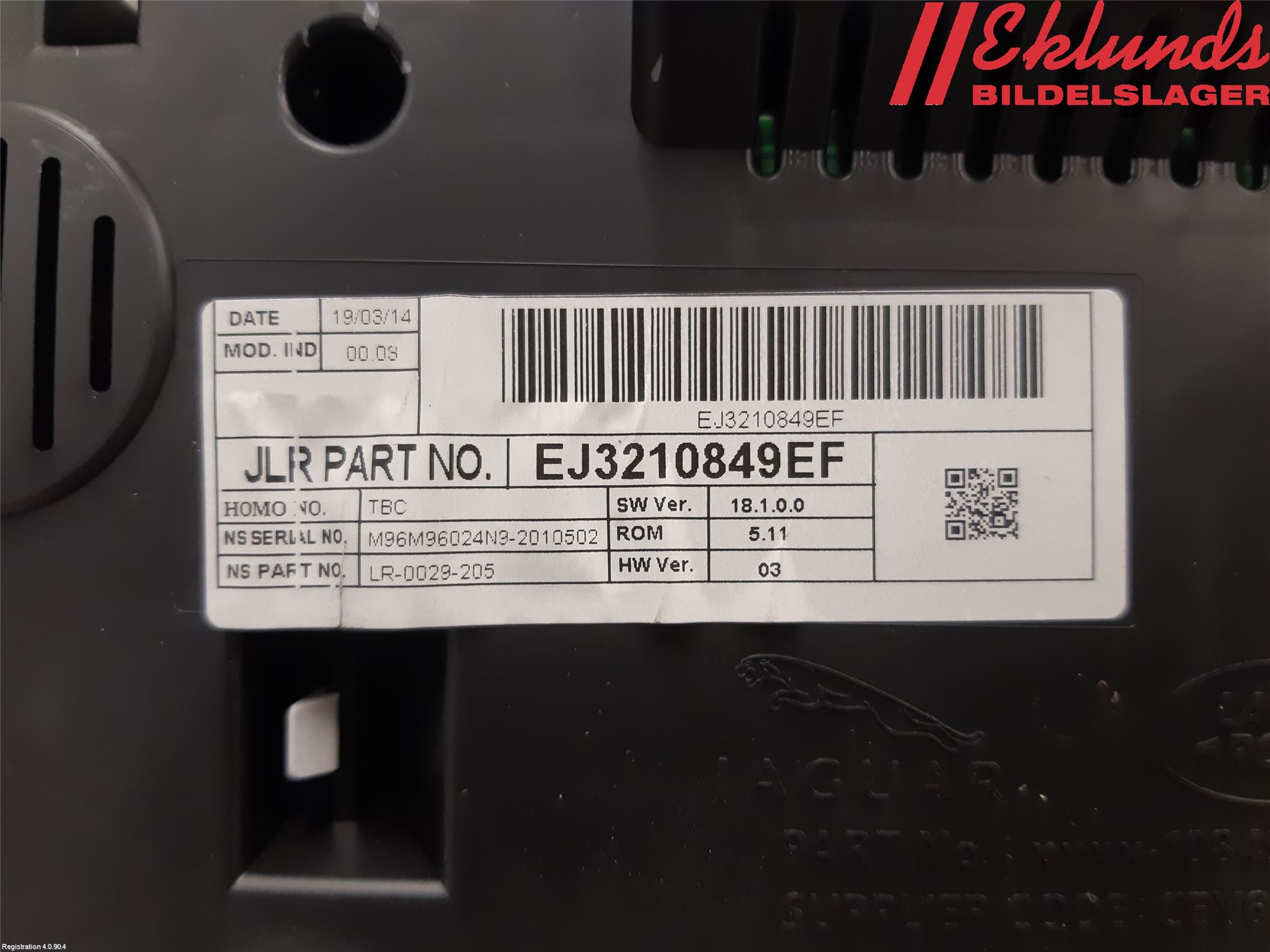 Landrover LAND ROVER RANGE ROVER EVOQUE (L538) 11-18 Instrument Komb
