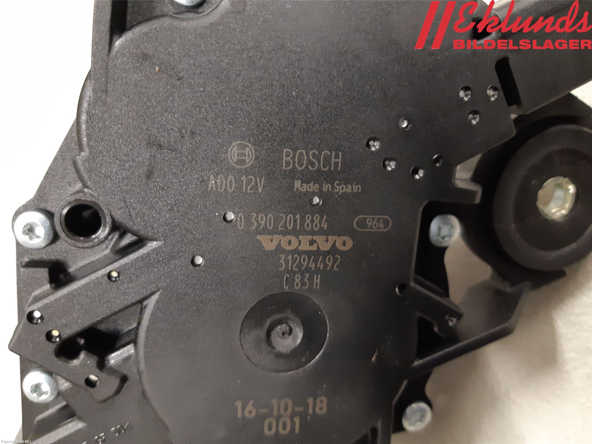 Volvo V40 12-19 Torkarmotor Baklucka