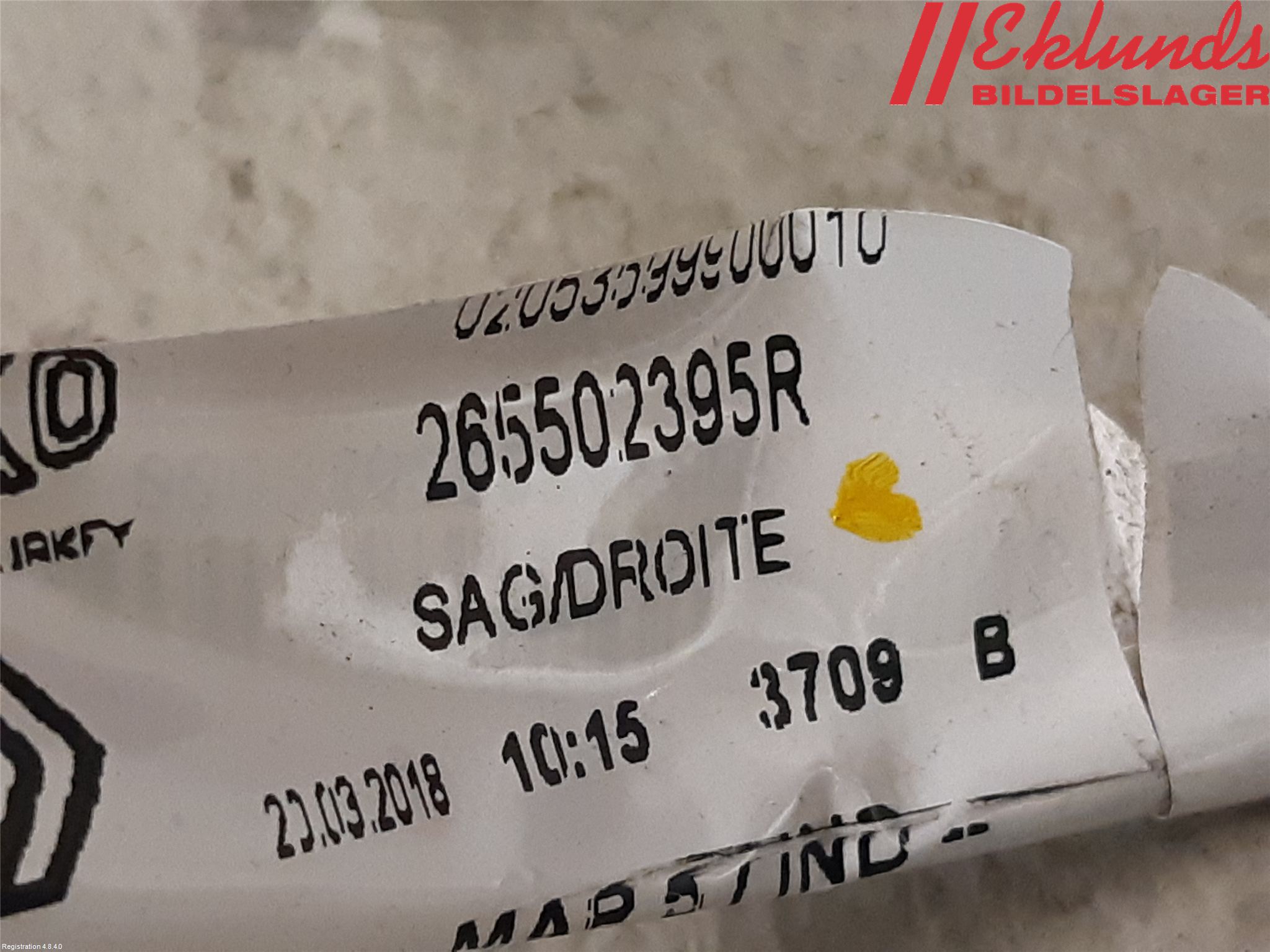 Renault CLIO IV 16-19 Bakljus Lucka Hö