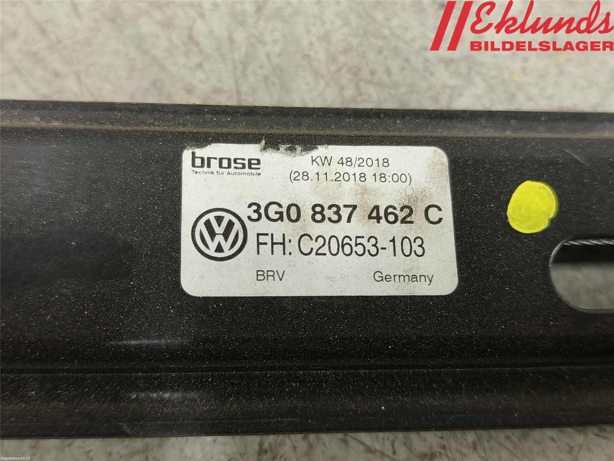 Volkswagen VW PASSAT 15-19 Fönsterhissmekanism